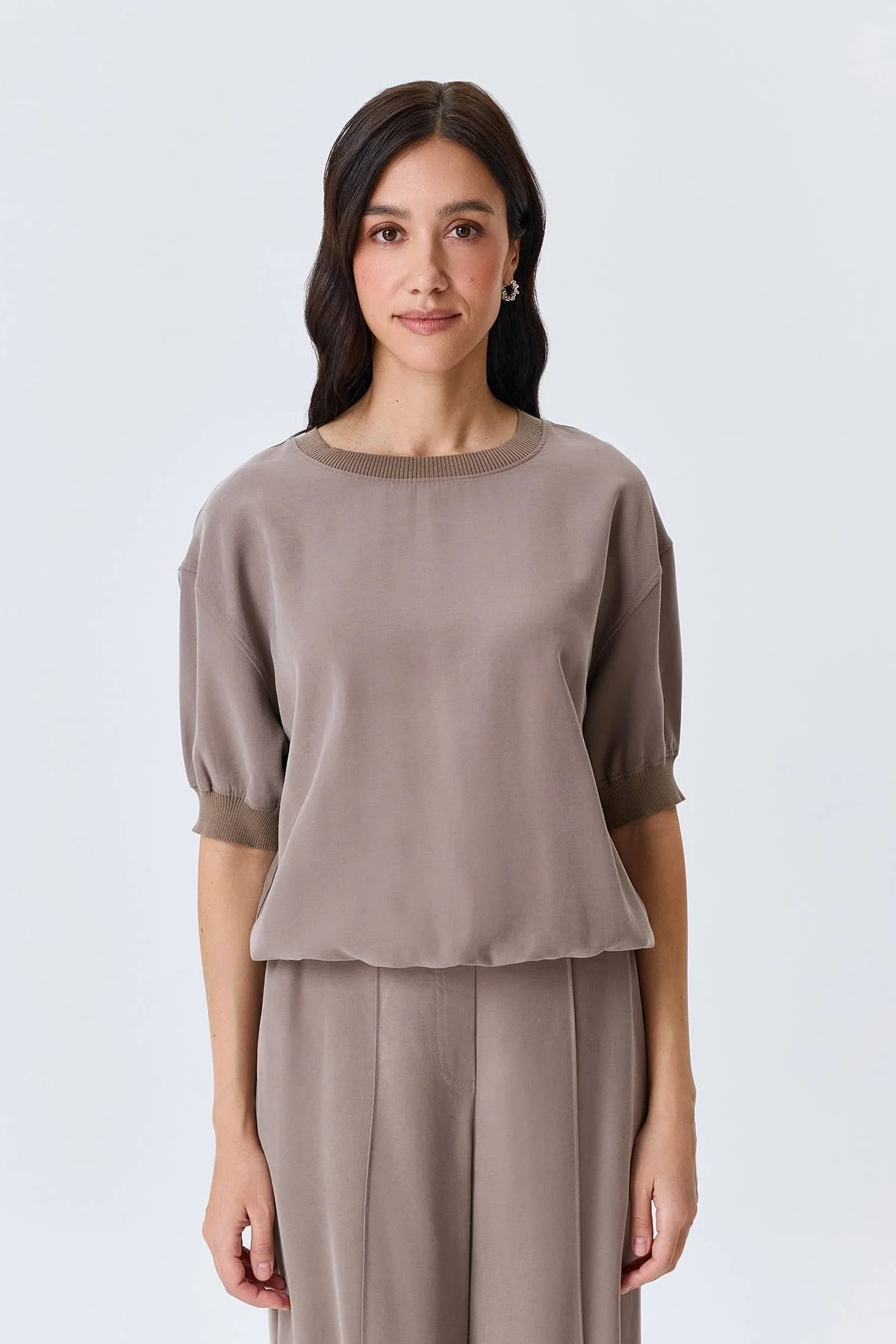 Свободная блузка из вискозы, 52