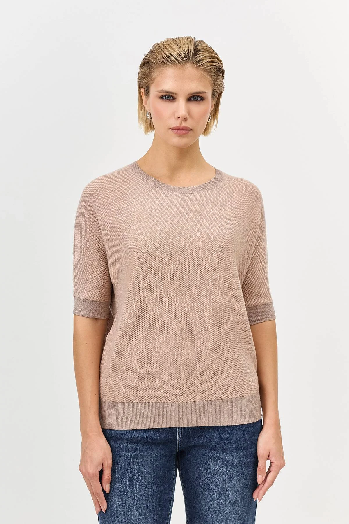 Тонкий джемпер с ангорой, 36