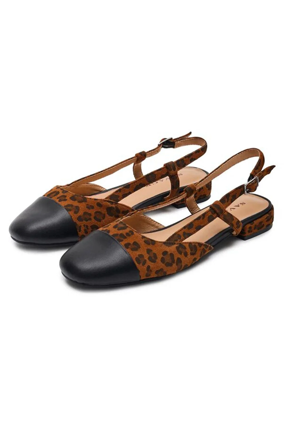 Туфли из натуральной кожи с анималистичным принтом, 39р