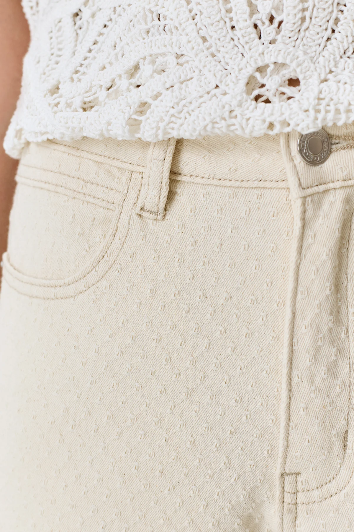 Жаккардовые джинсы прямого силуэта, 42