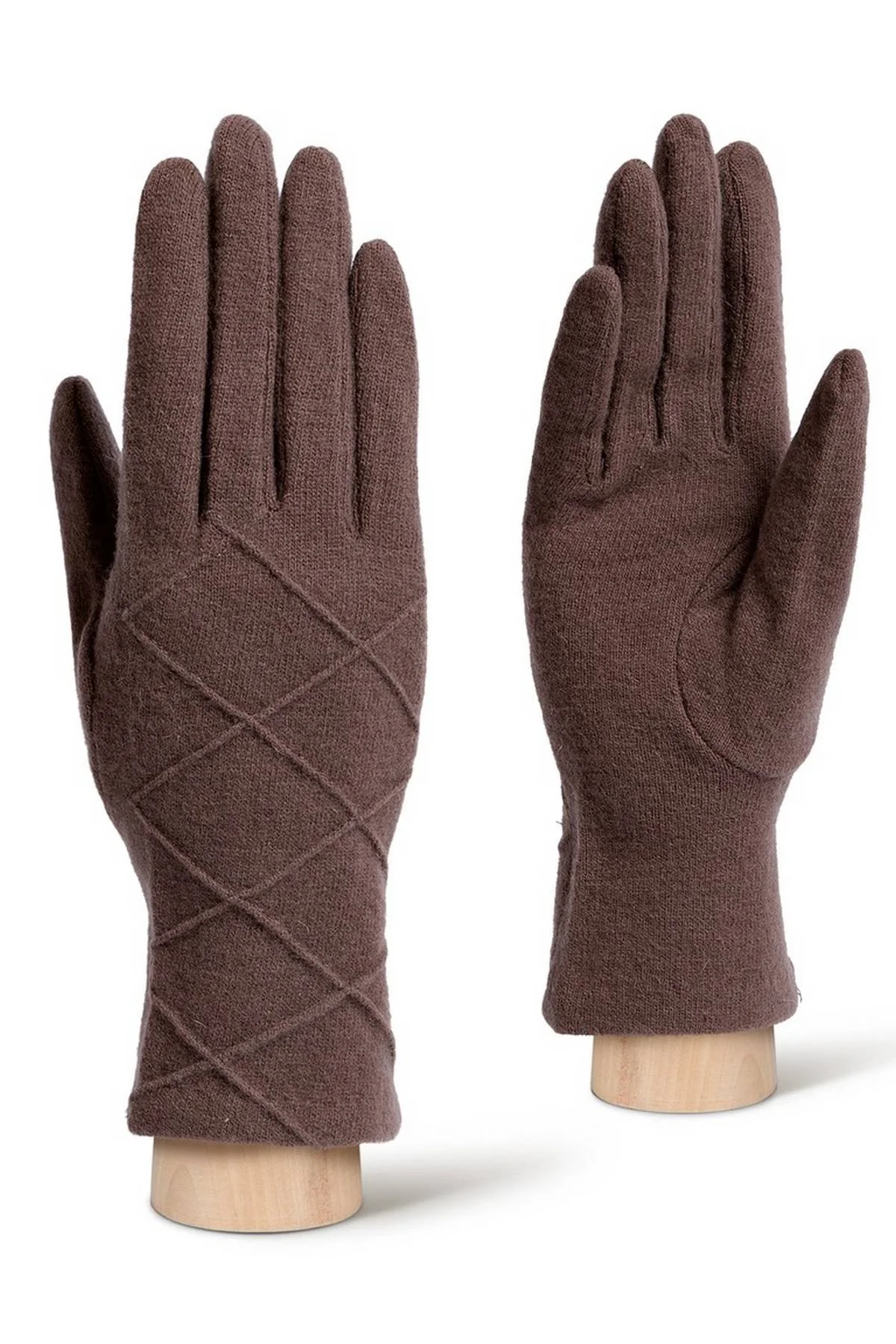 Перчатки серо-коричневые, S