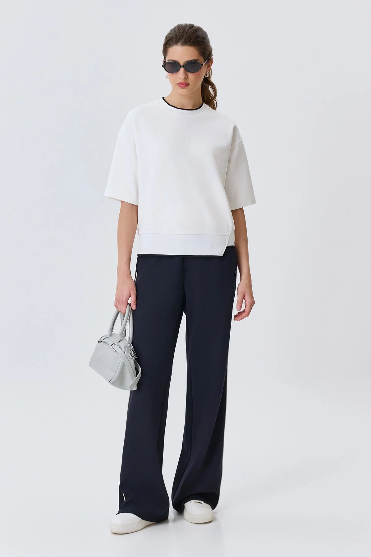 Oversize джемпер из вискозы, 42