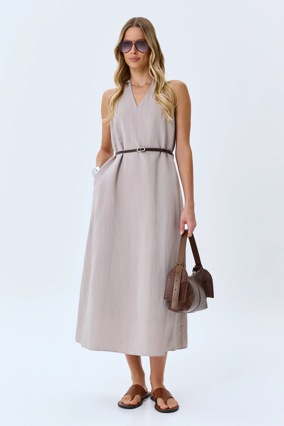 Элегантное платье из лиоцелла, 50