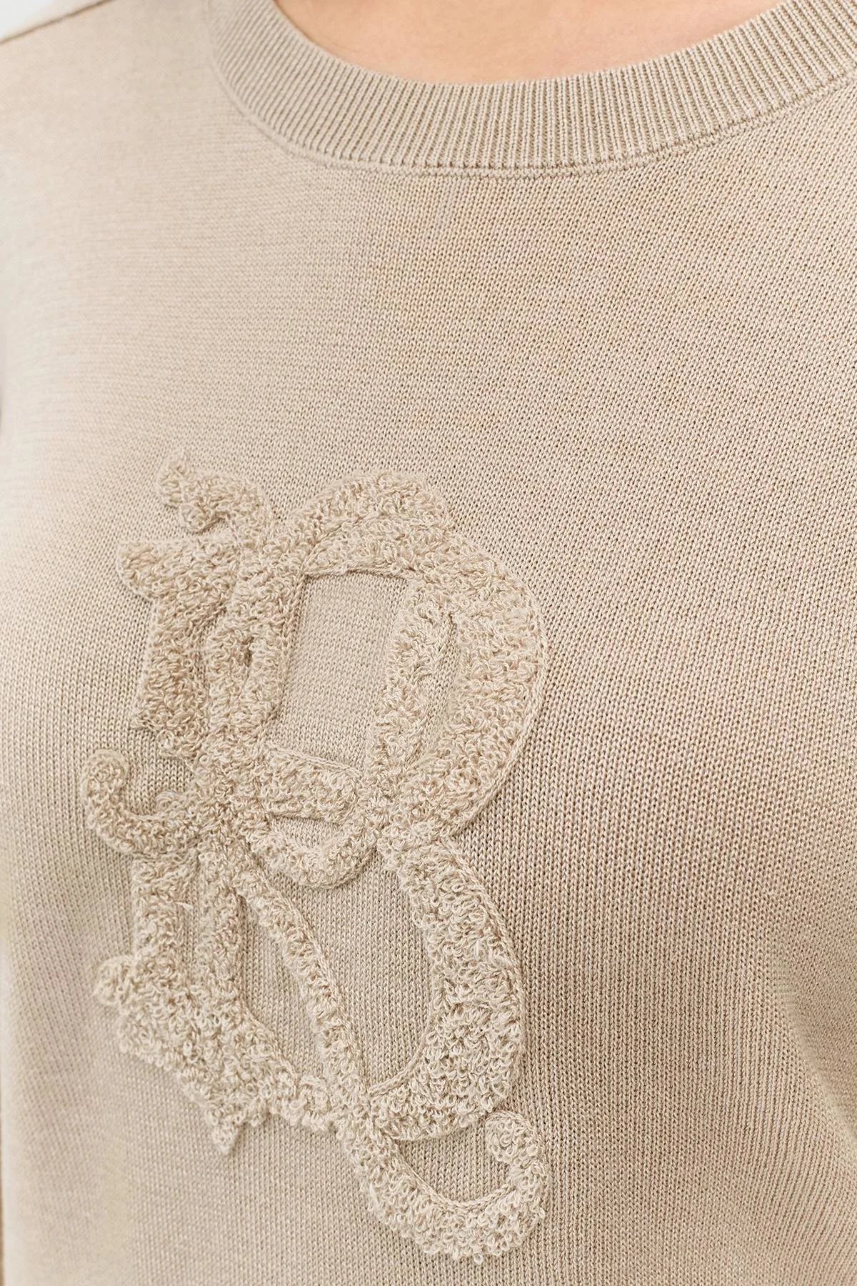 Лимитрированная серия джемпер с объёмной вышивкой и ремень, 46