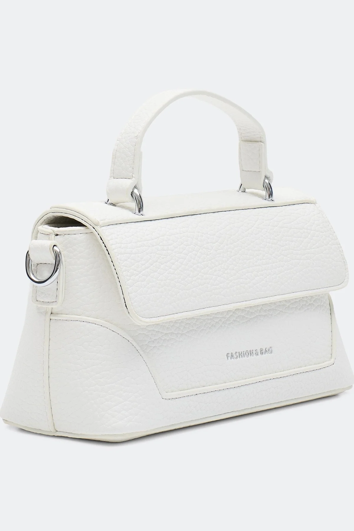Белая сумка-багет, One