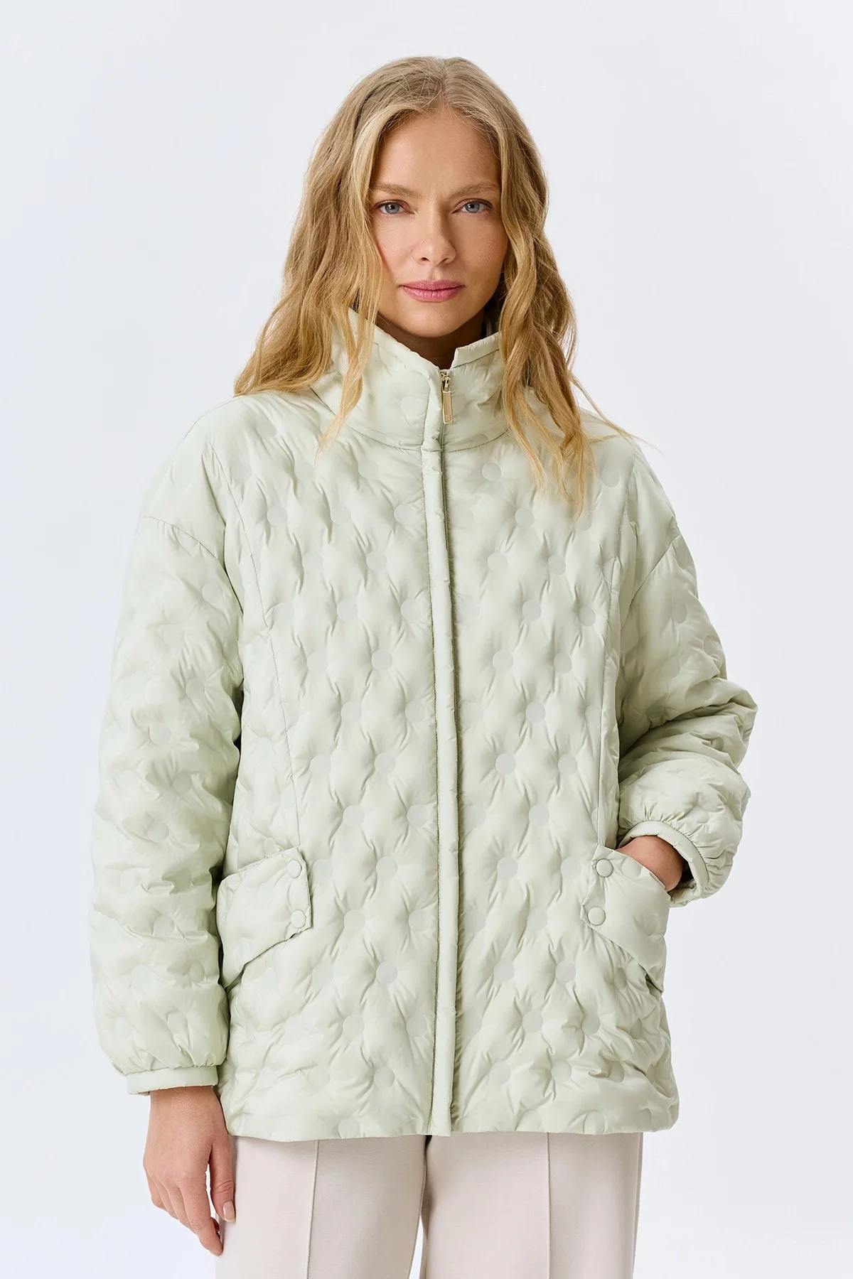 Куртка Oversize с фантазийной стежкой, 46