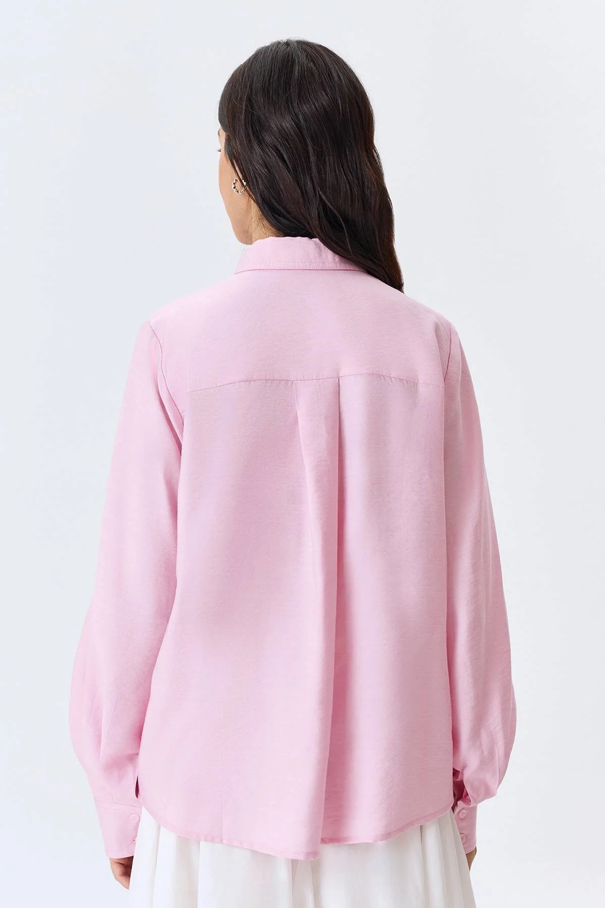 Блузка из вискозы цвета "Baby pink", 48