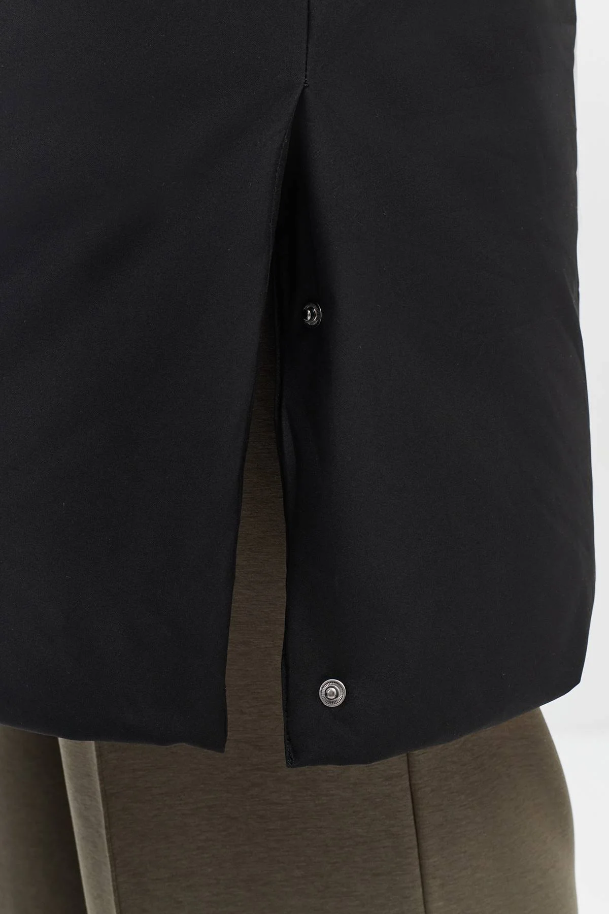 Лимитированная серия пуховое пальто с внутренней стёжкой с палантином, 40