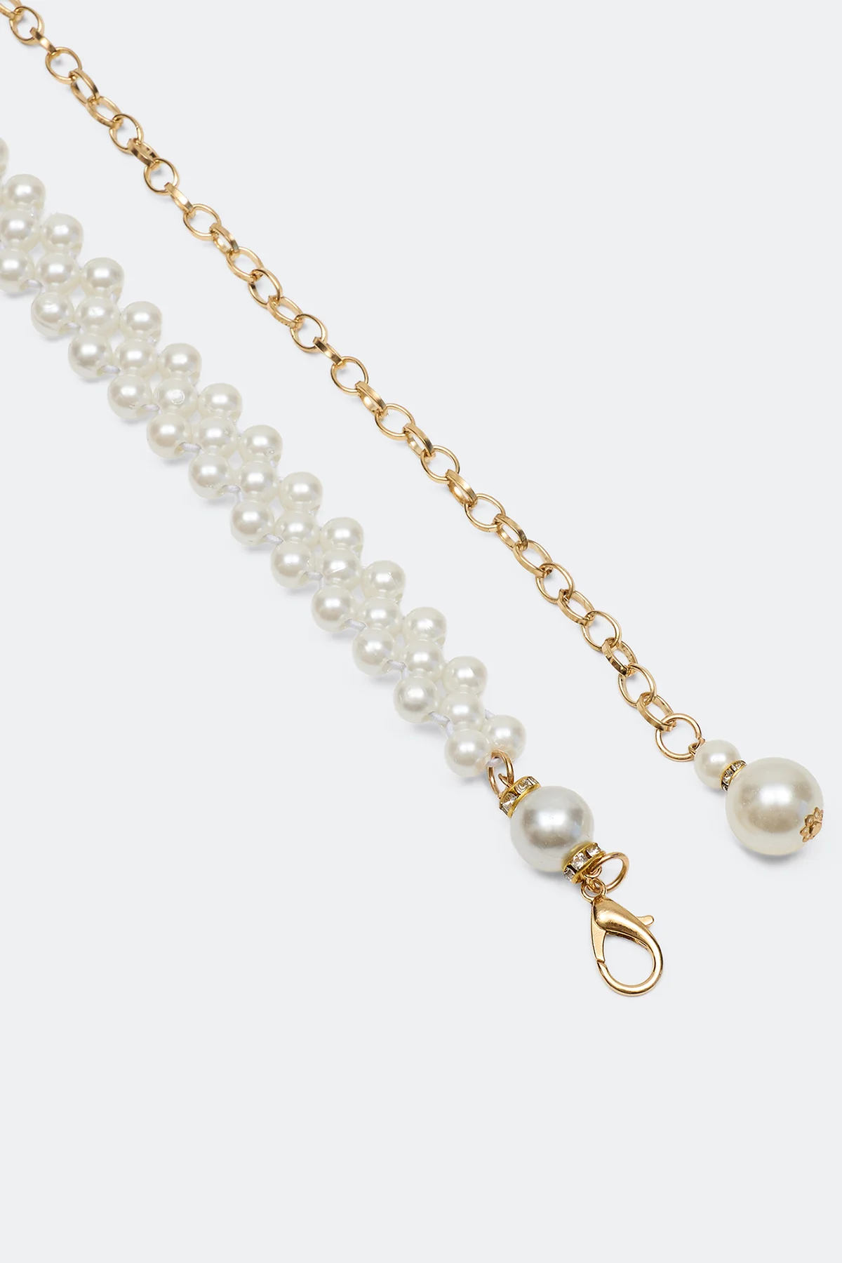 Пояс-цепочка с жемчужинами, One