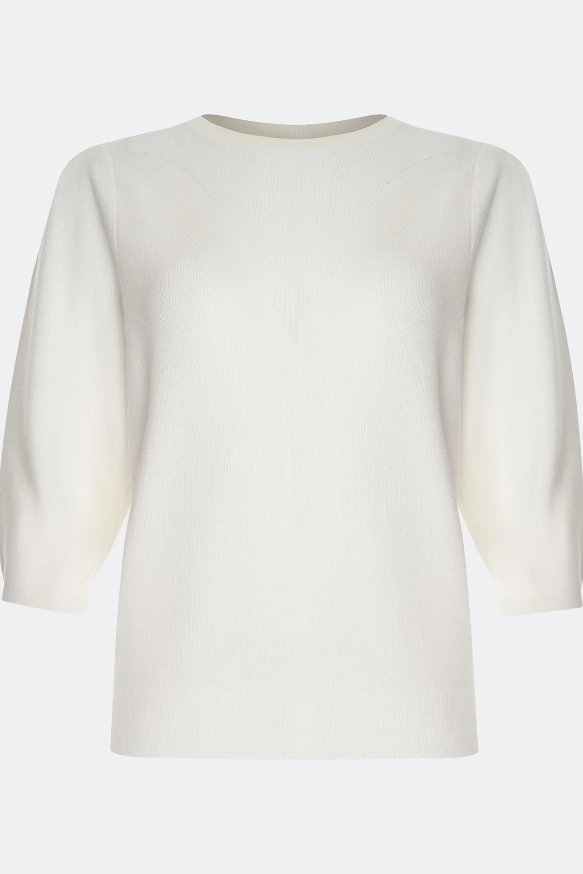 Джемпер с ажурной вязкой, 44