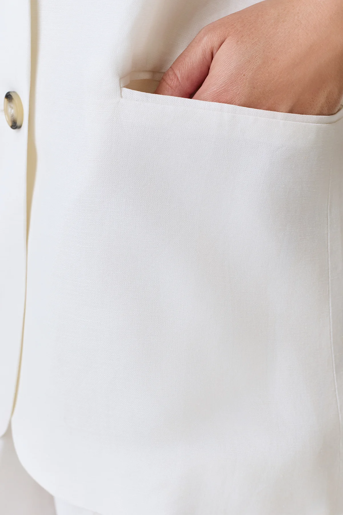 Удлиненный льняной жилет, 50