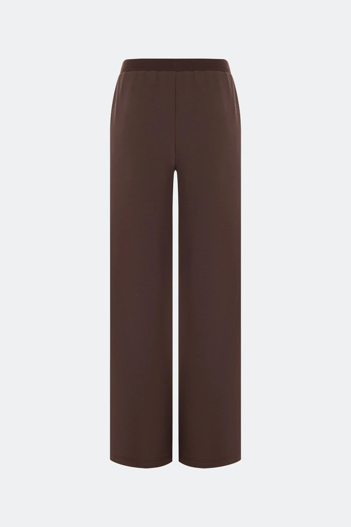 Трикотажные брюки в шоколадном оттенке, 36