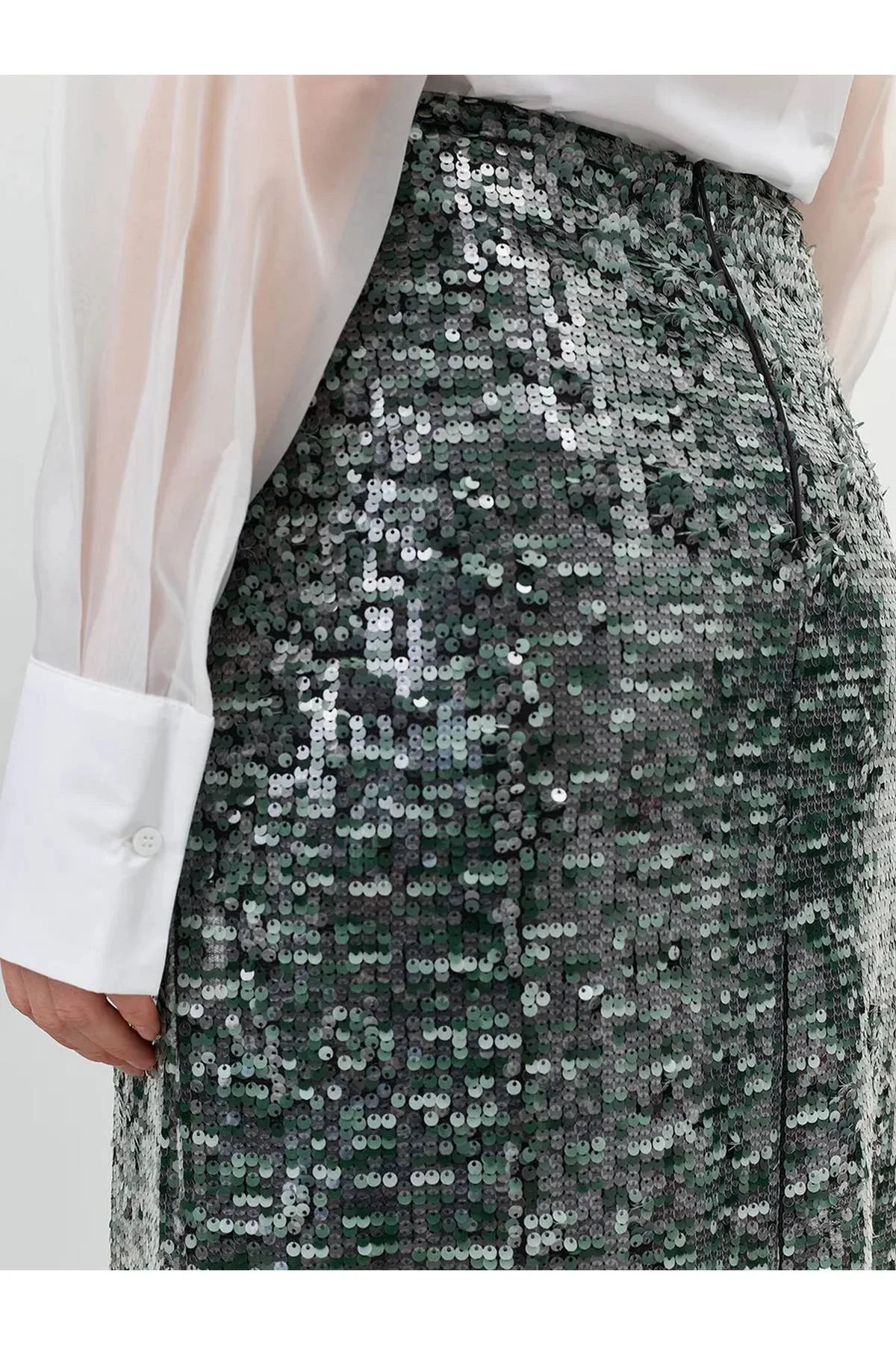 Лимитированная серия юбка с паетками и ремень, 50 Лимитированная серия юбка с паетками и ремень, 50