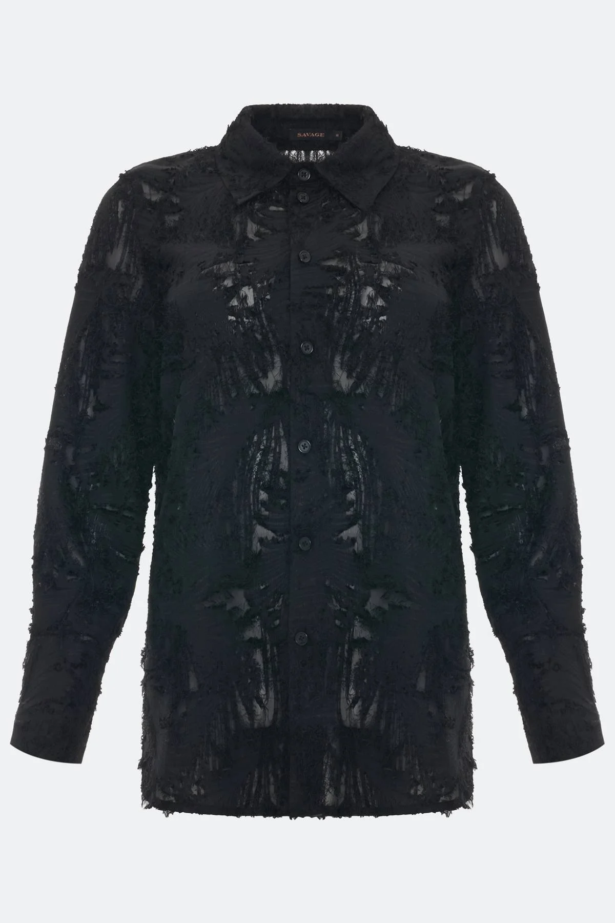 Блузка из фактурной ткани, 46