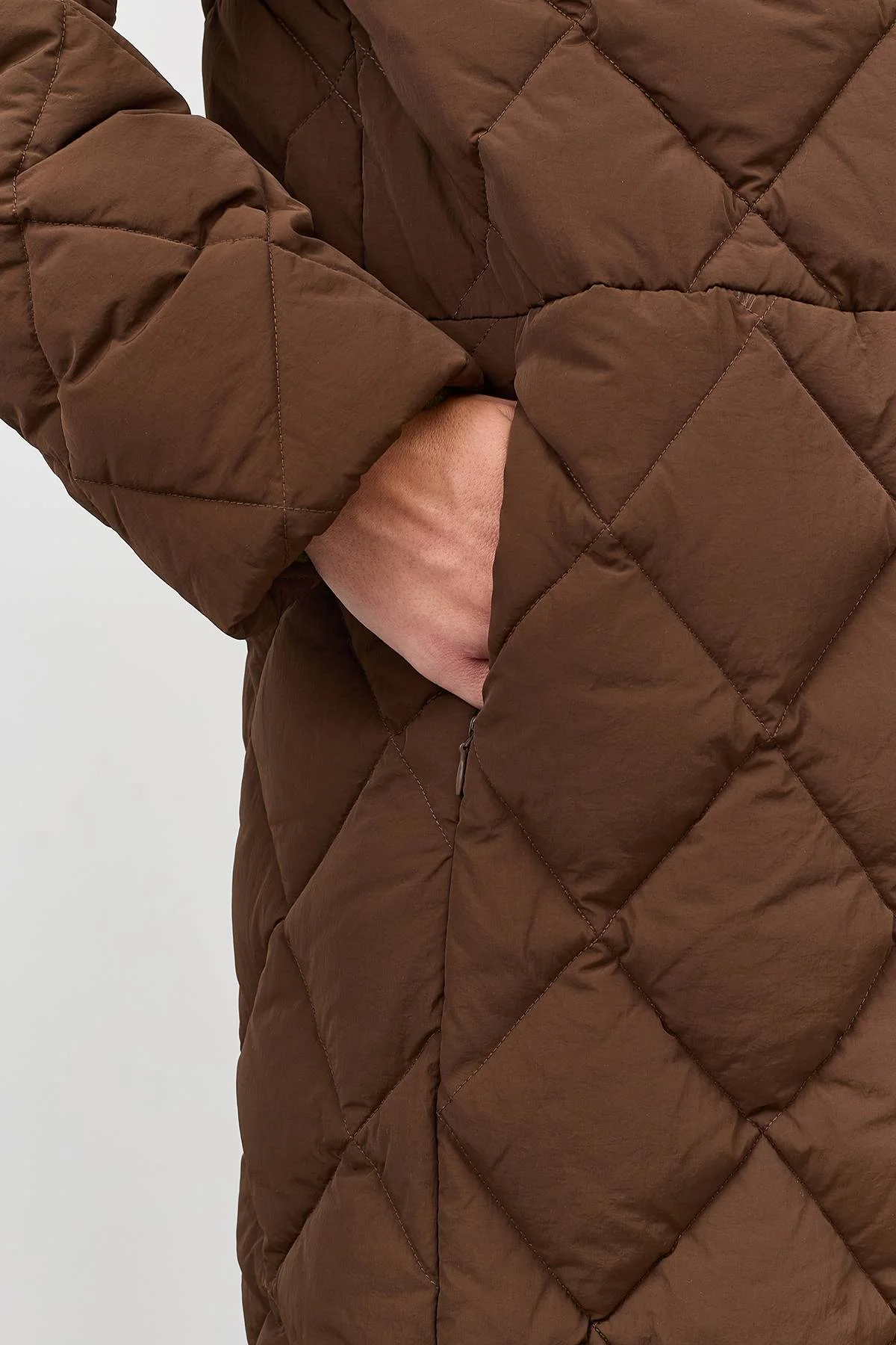 Лимитированная серия коричневое пальто с палантином, 46