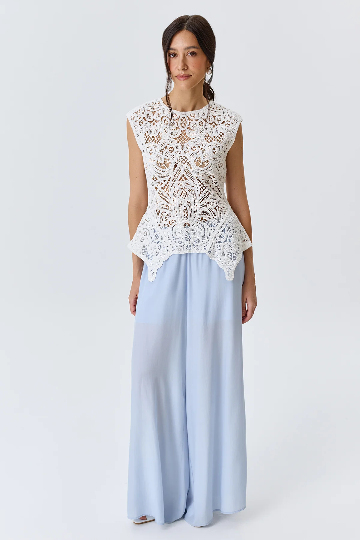 Широкие брюки палаццо, 42