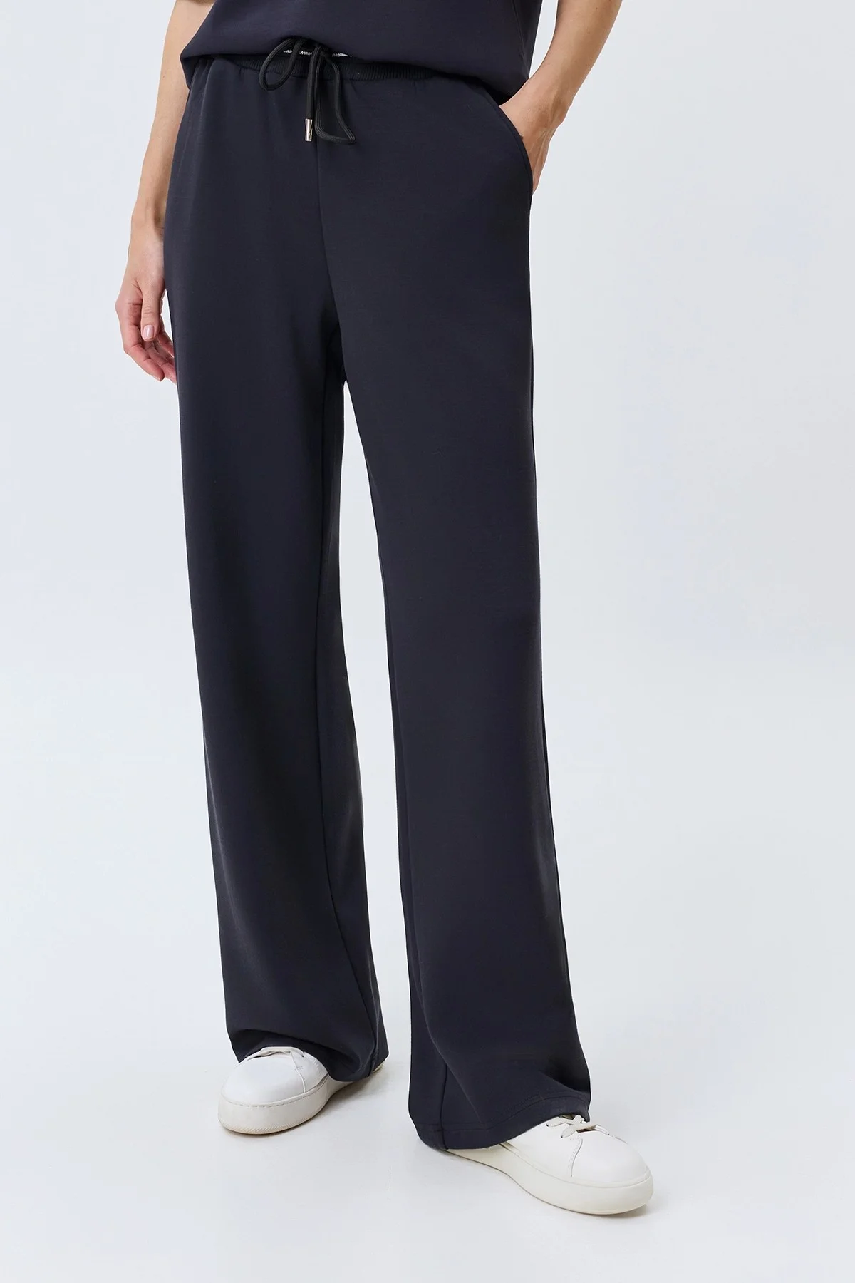 Прямые трикотажные брюки, 46