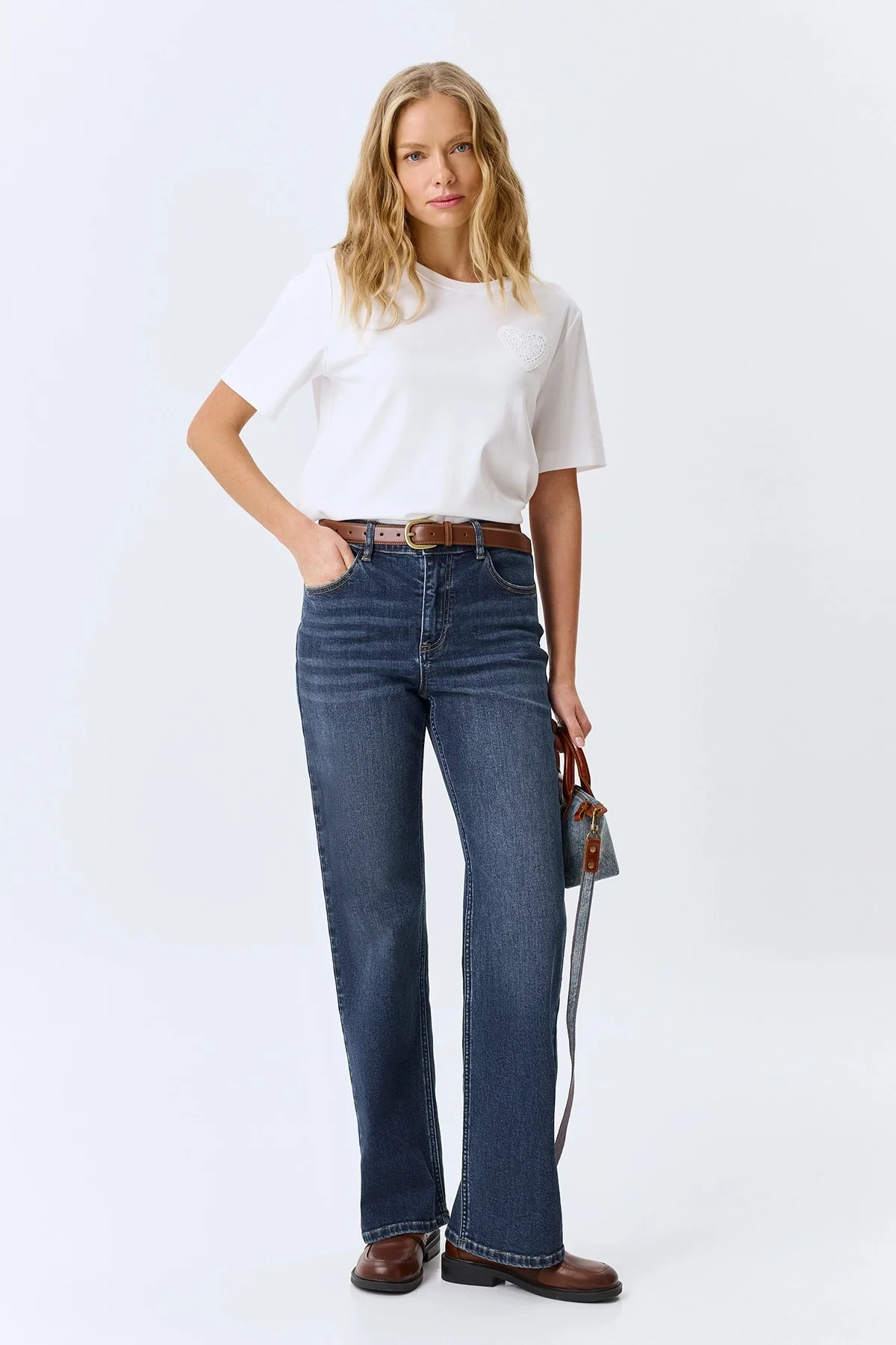 Джинсы Straight fit с лиоцеллем, 42