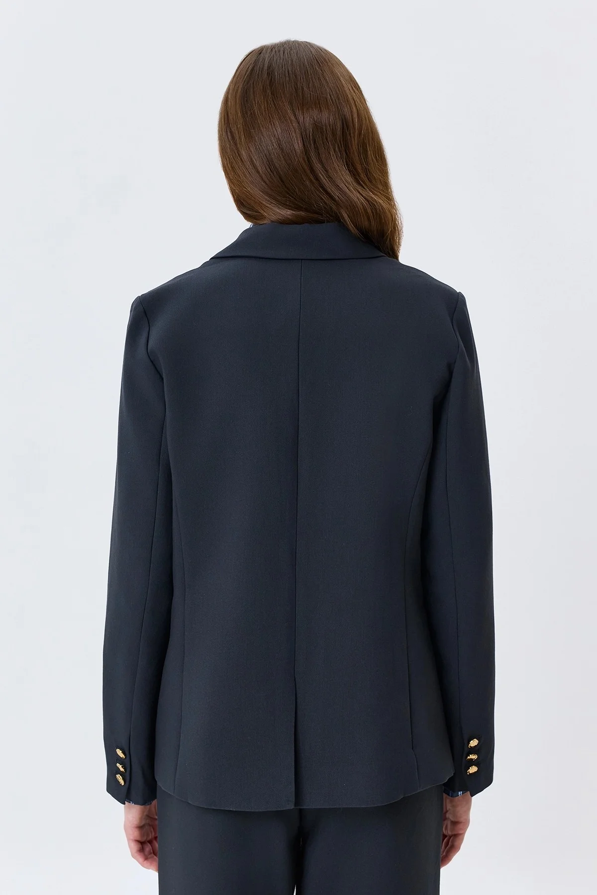 Однобортный свободный жакет, 46