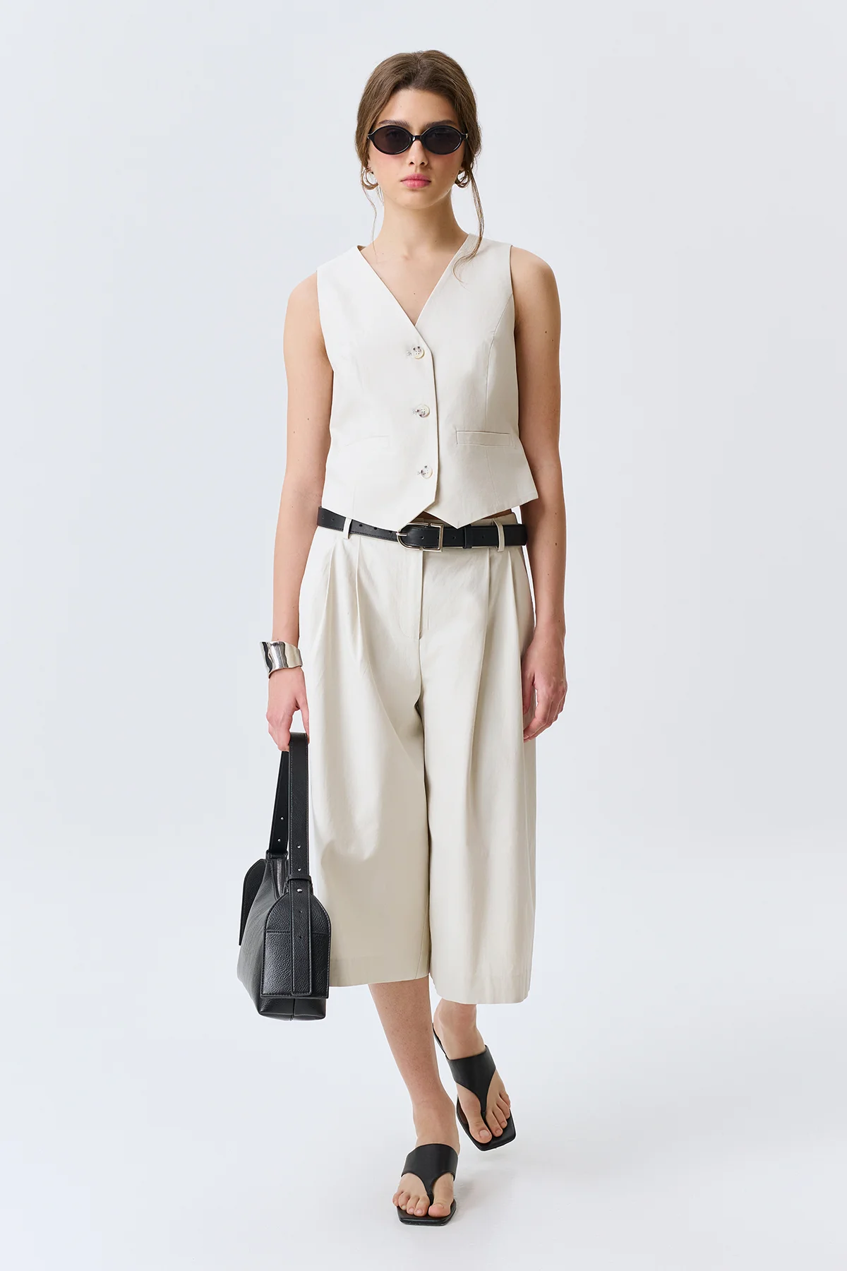 Классический жилет из лиоцелла и хлопка, 44