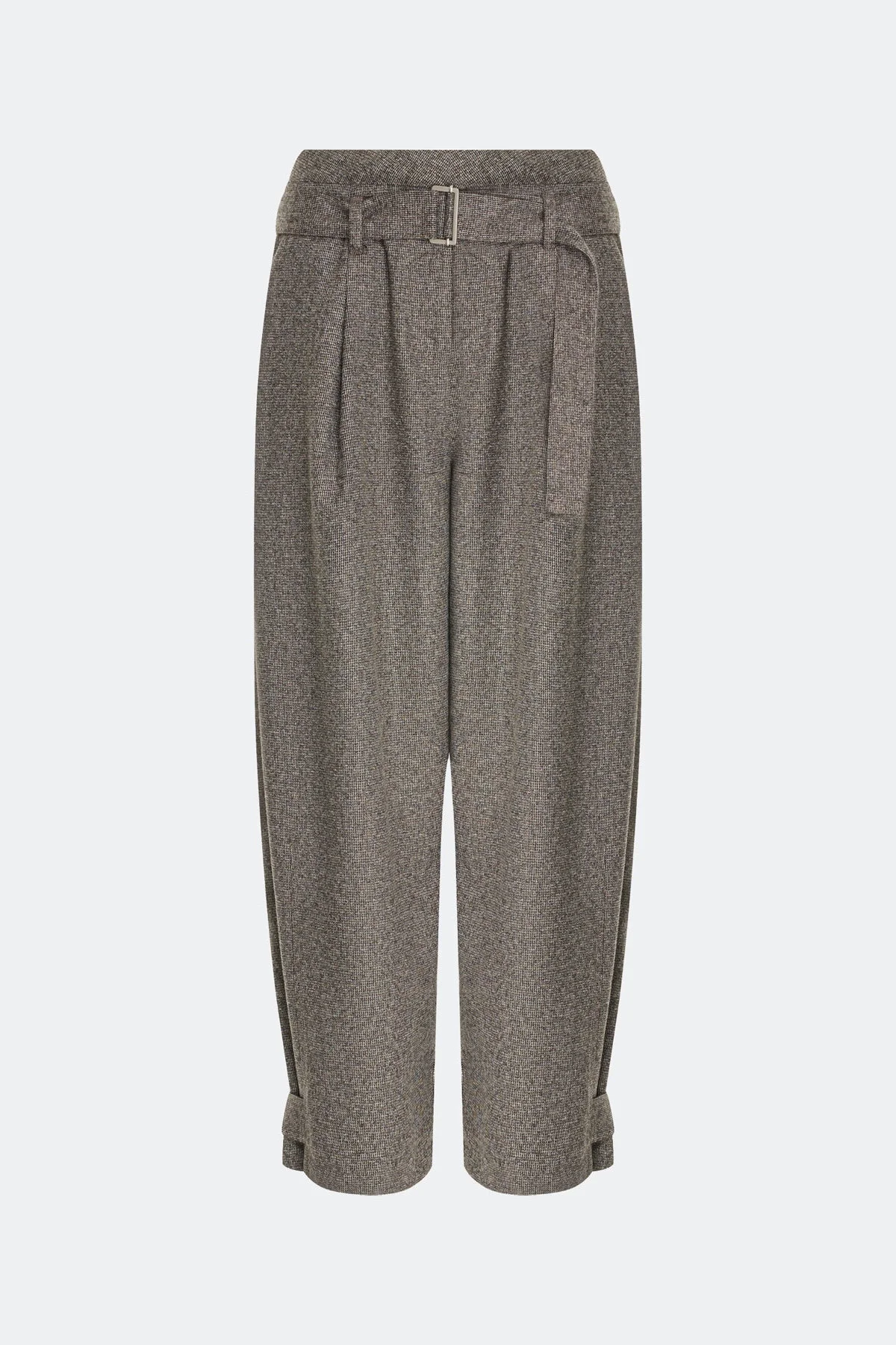 Брюки коричневые с узором Herringbone, 50
