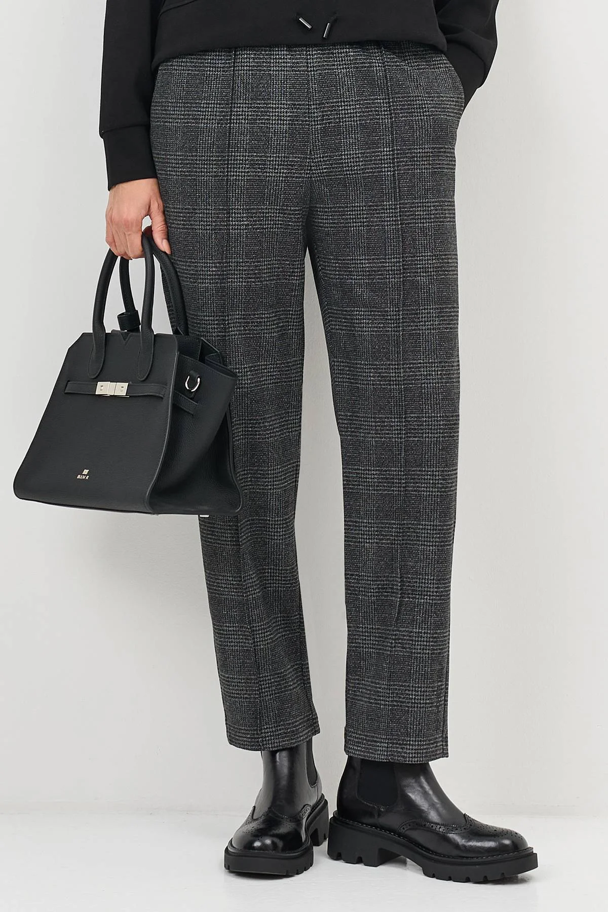 Лимитированная серия утепленные брюки в клетку и ремень, 44