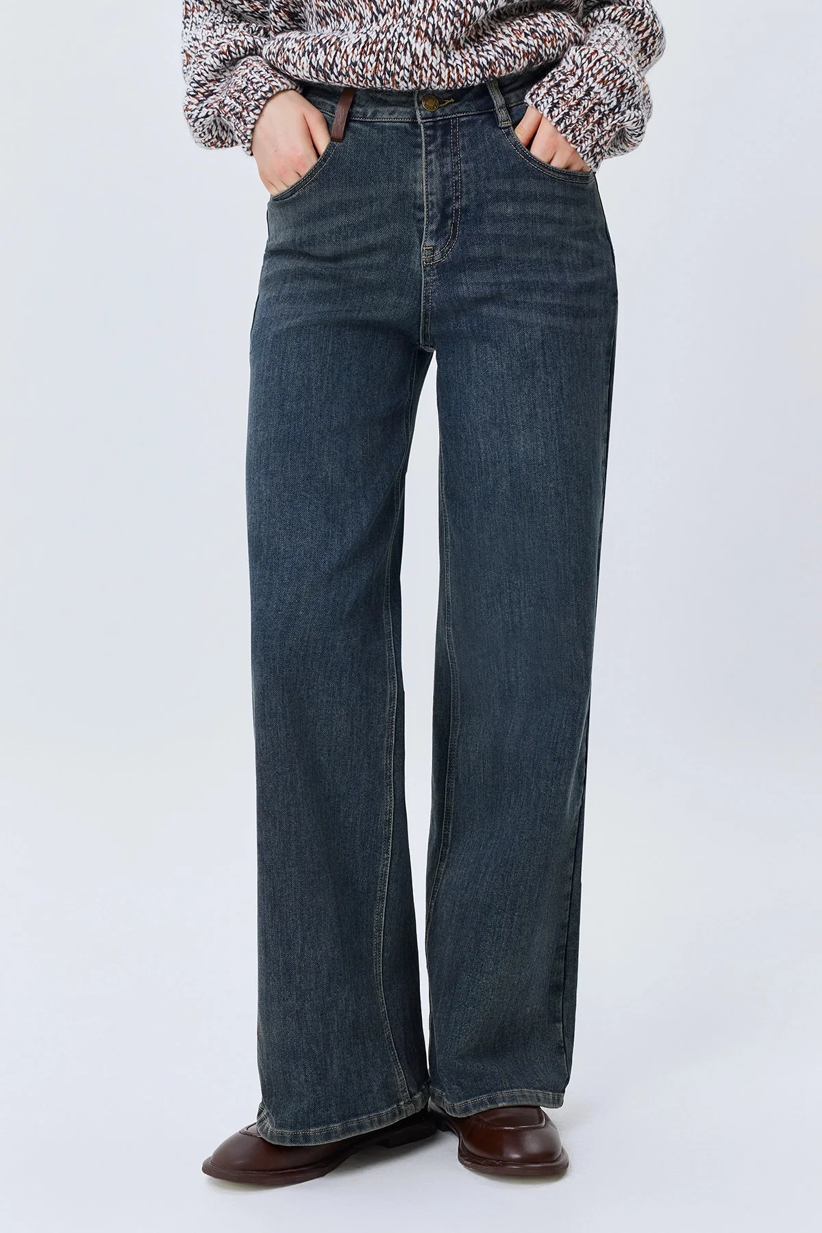 Утепленные джинсы Straight fit, 46