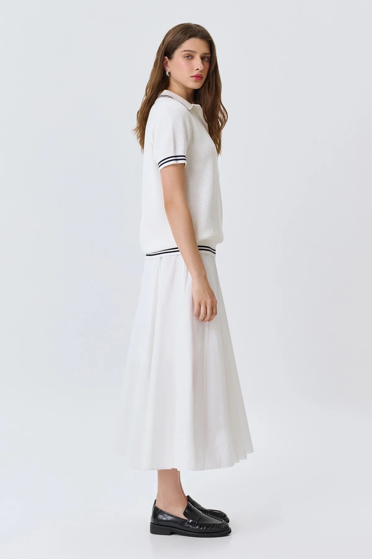 Поло ажурной вязки, 48