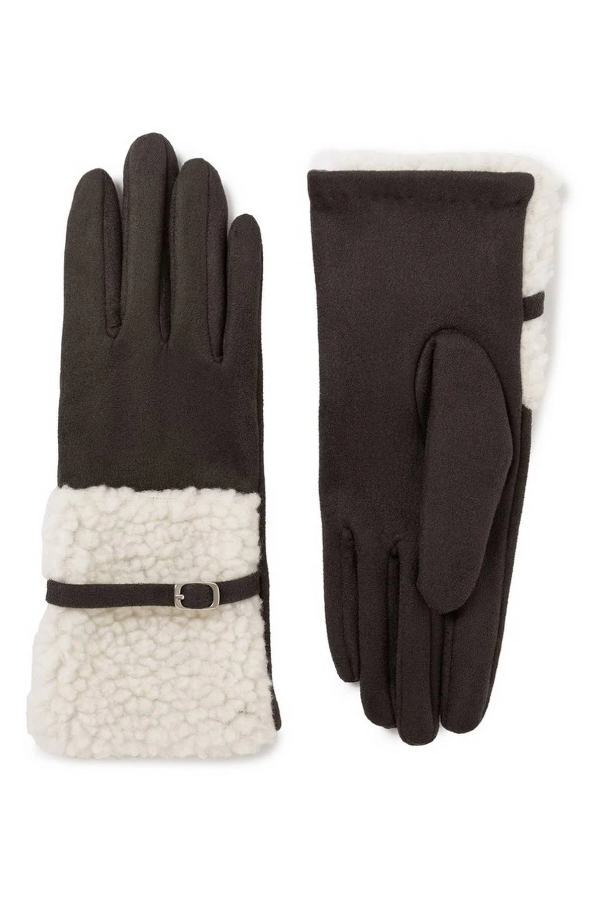 Перчатки серые, M