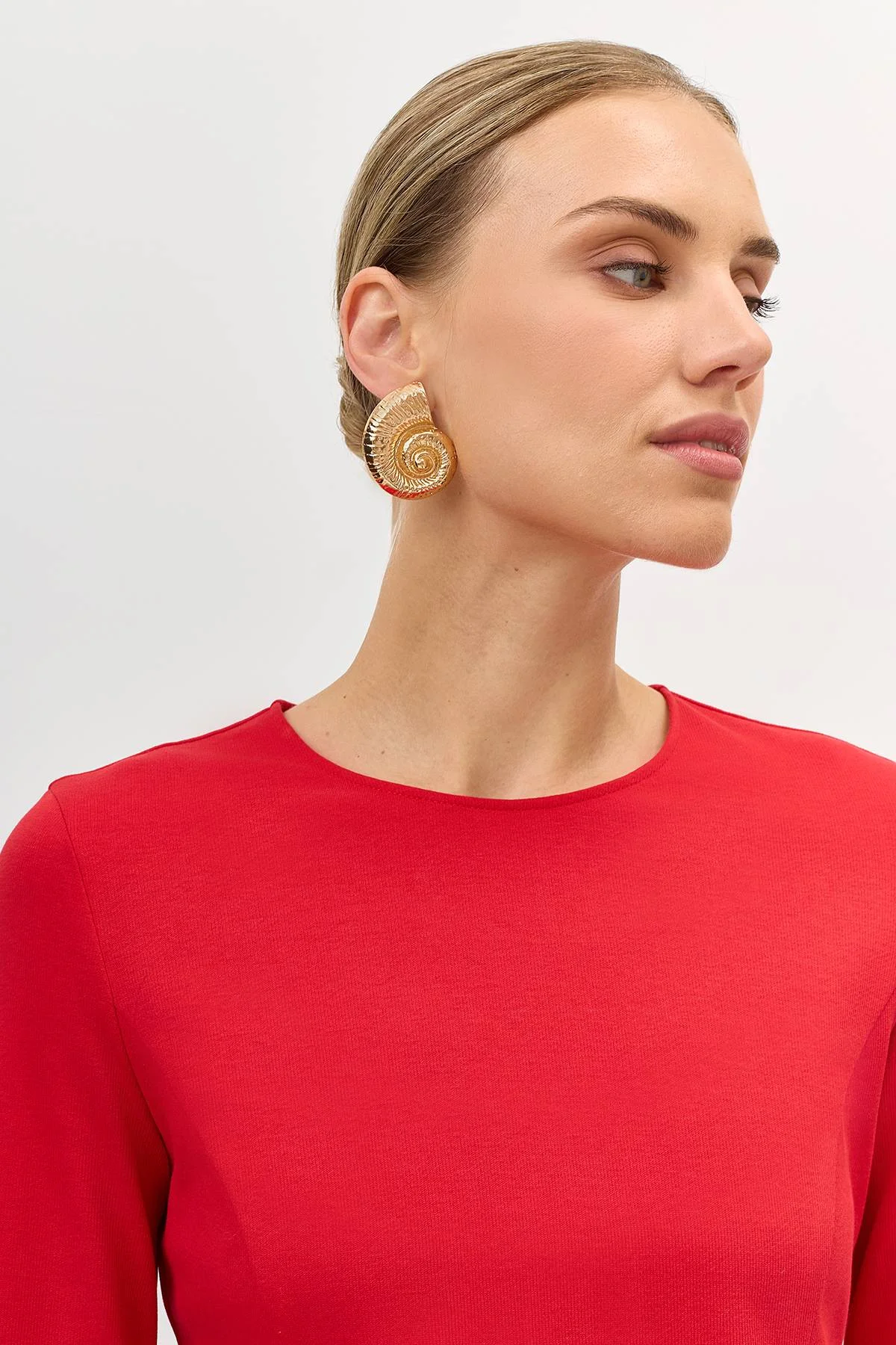 Лимитированная серия трикотажное платье с высоким разрезом и ремень, 48