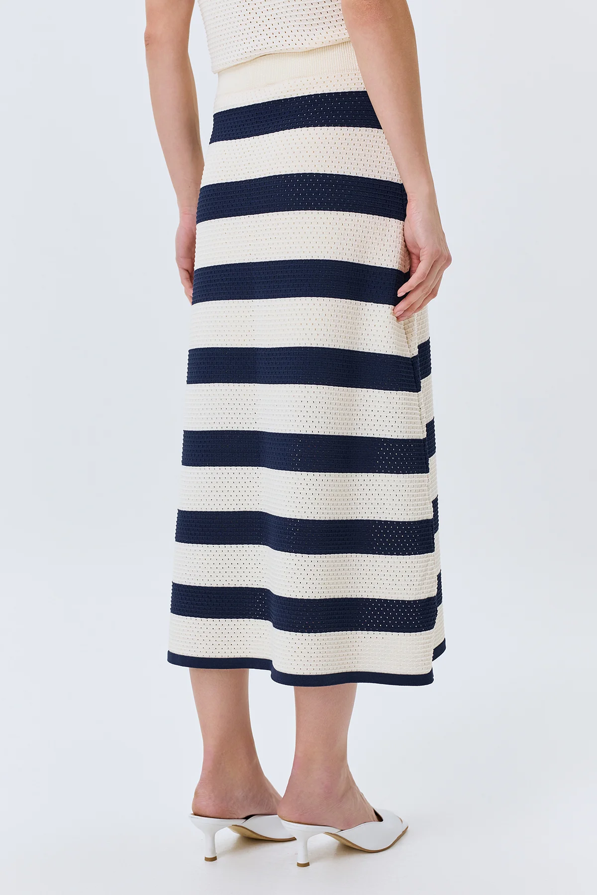 Юбка длинная миди вязаная летняя, 50