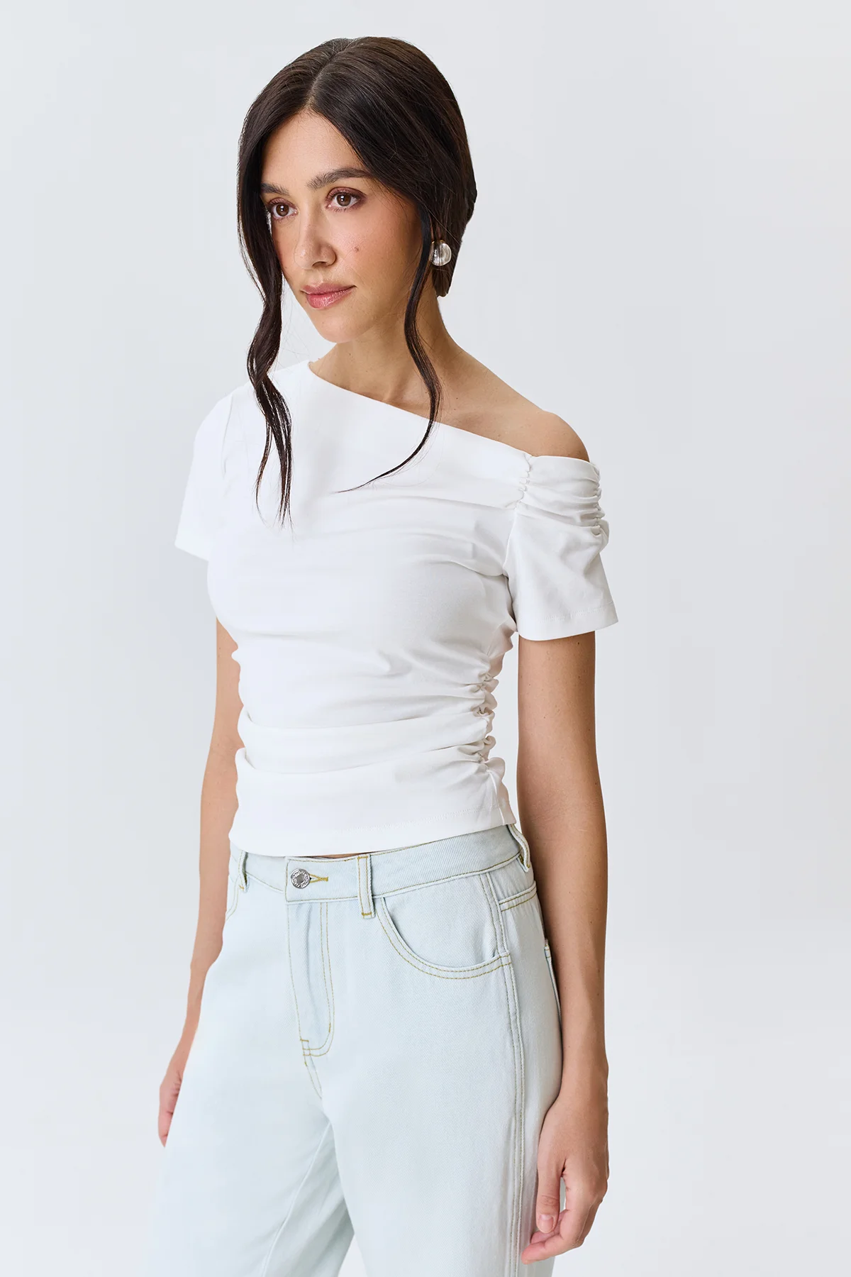 Асимметричный топ с драпировкой, 50