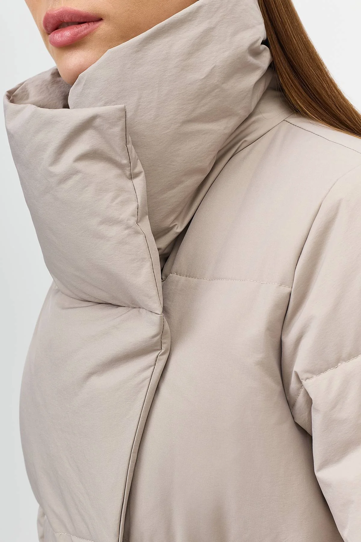 Лимитированная серия пуховое пальто с палантином, 40