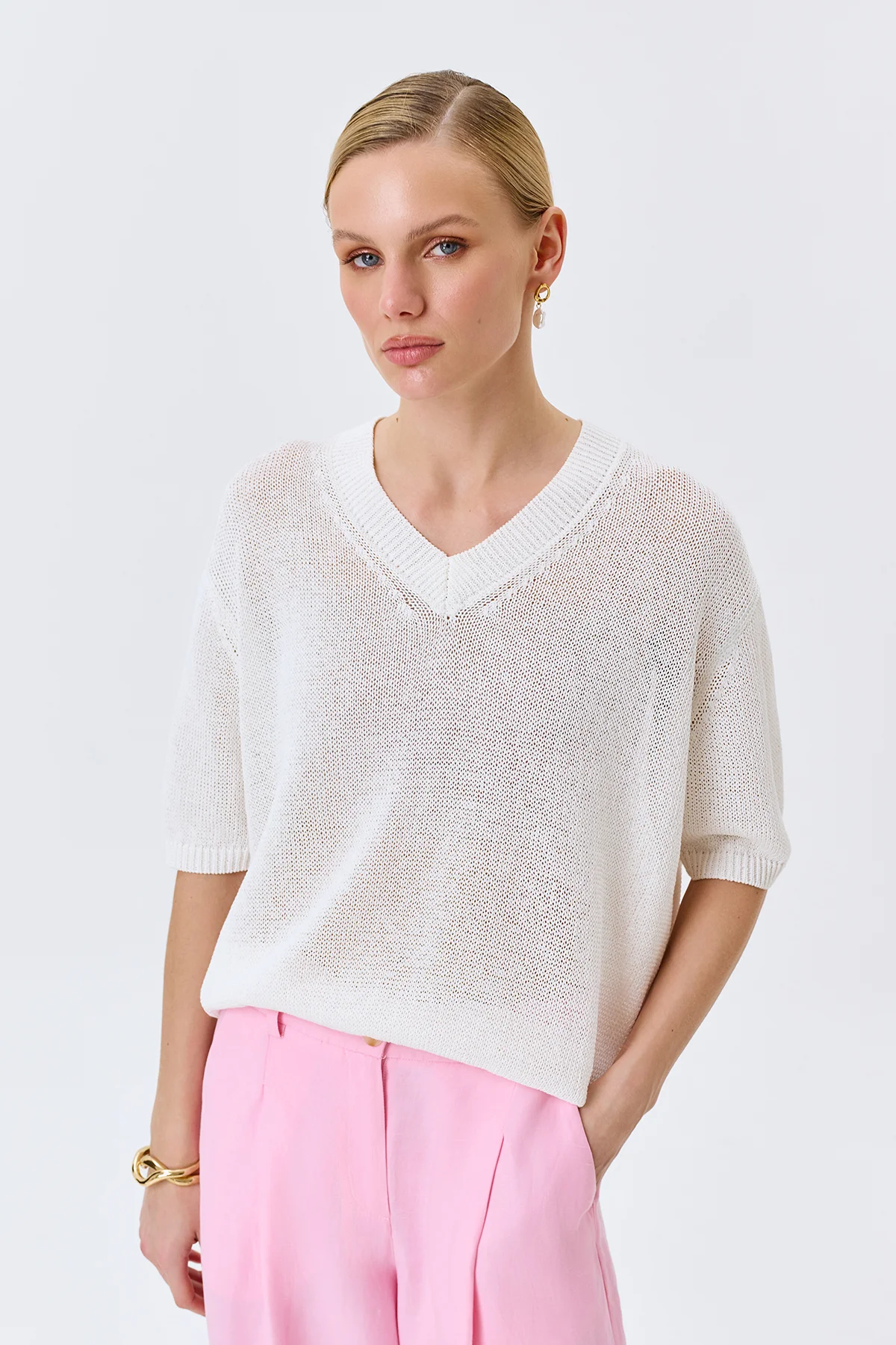 Вязаный джемпер из вискозы, 52