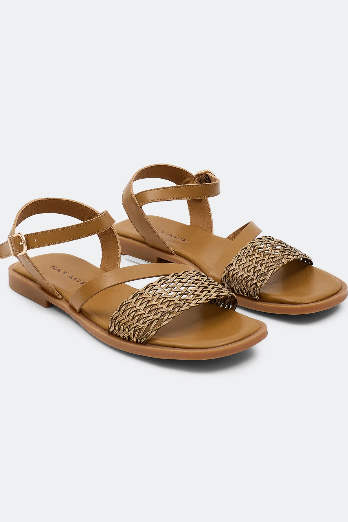 Босоножки из натуральной кожи с плетением, 40