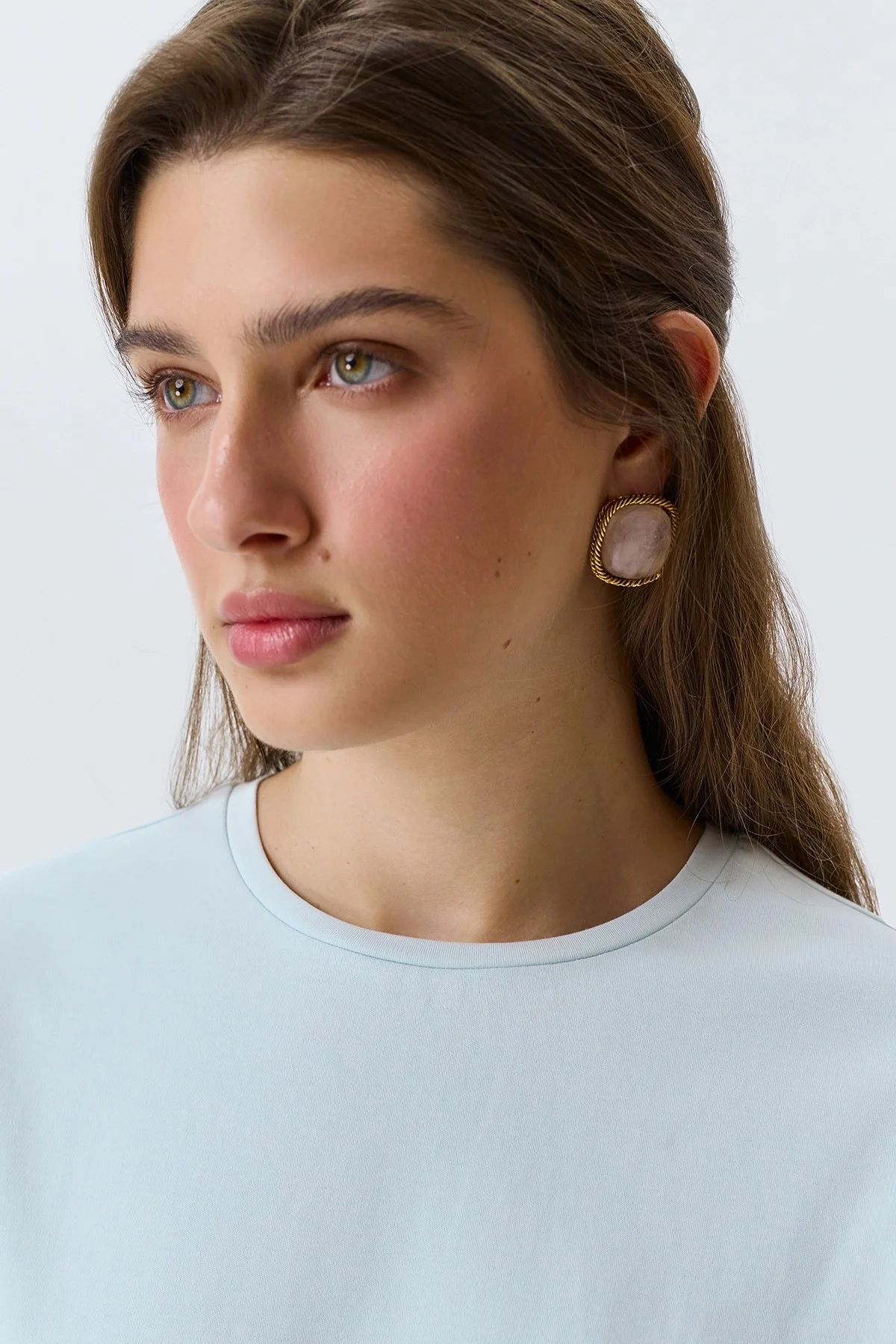 Базовая яркая голубая футболка, 50