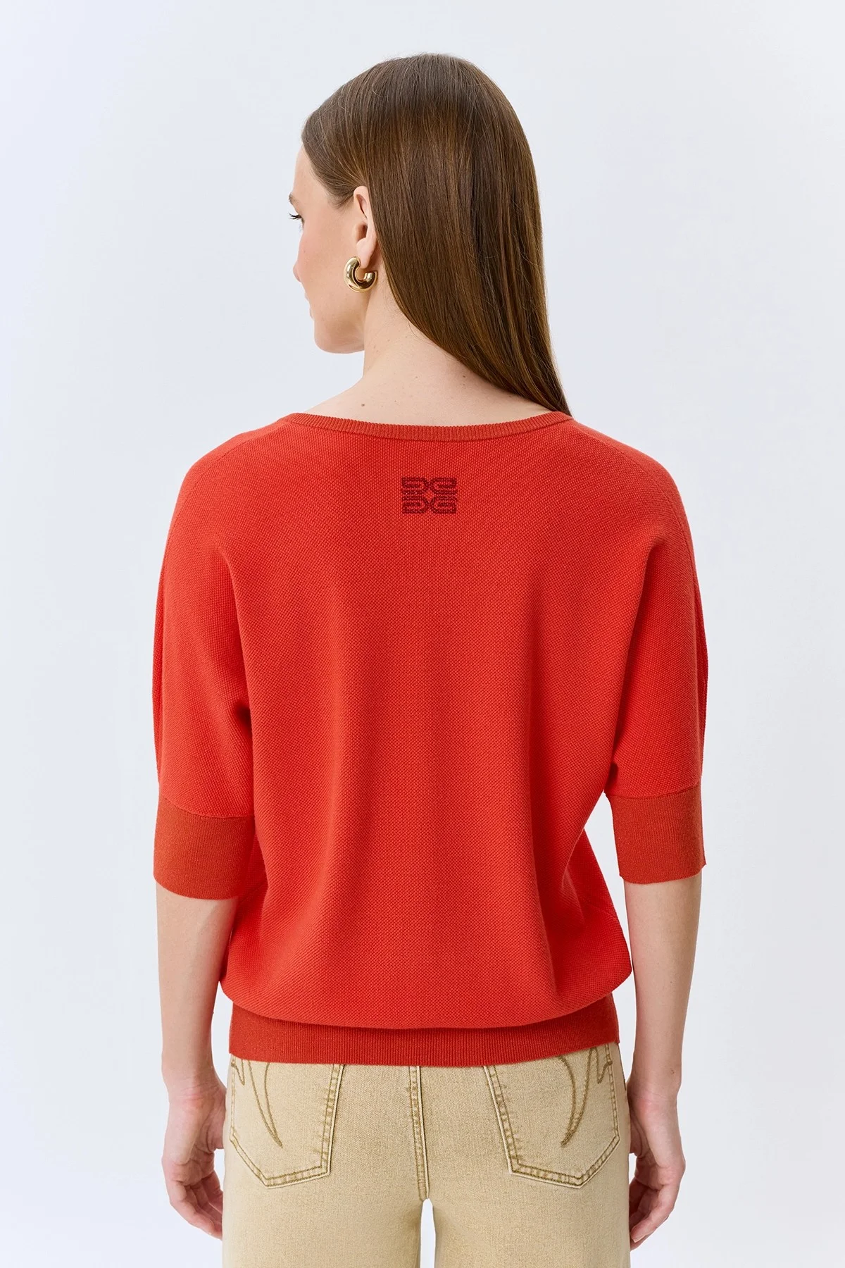 Яркий джемпер V-neck, 36