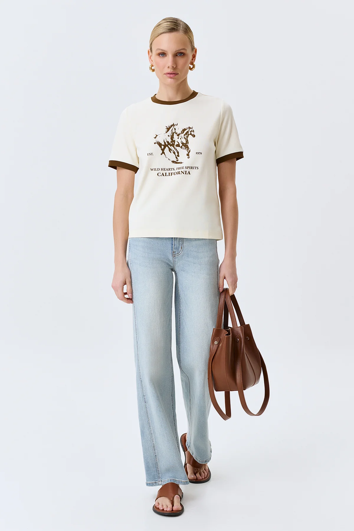 Футболка с принтом в стиле "Ретро", 48