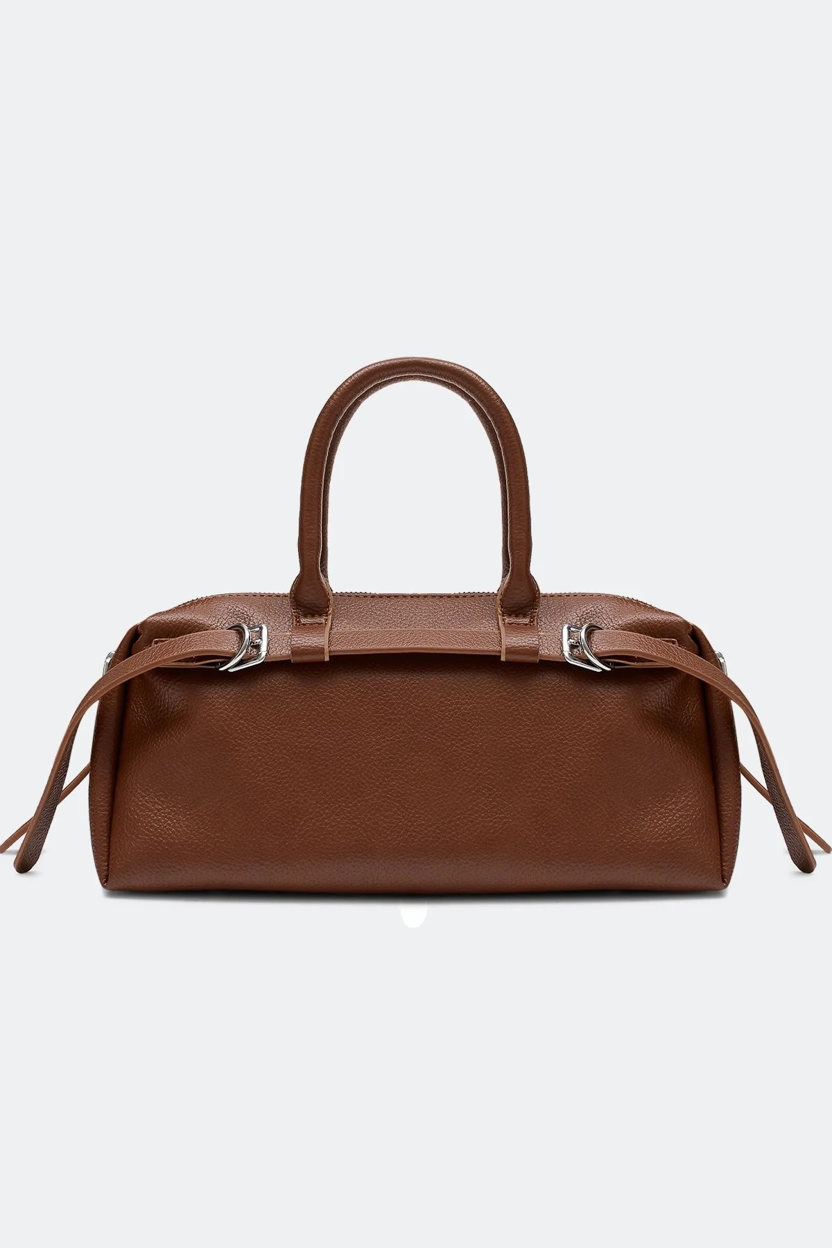 Сумка-багет с декоративными ремешками, One