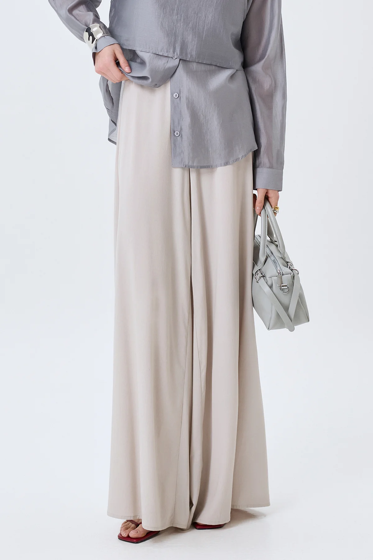 Широкие брюки-палаццо, 42