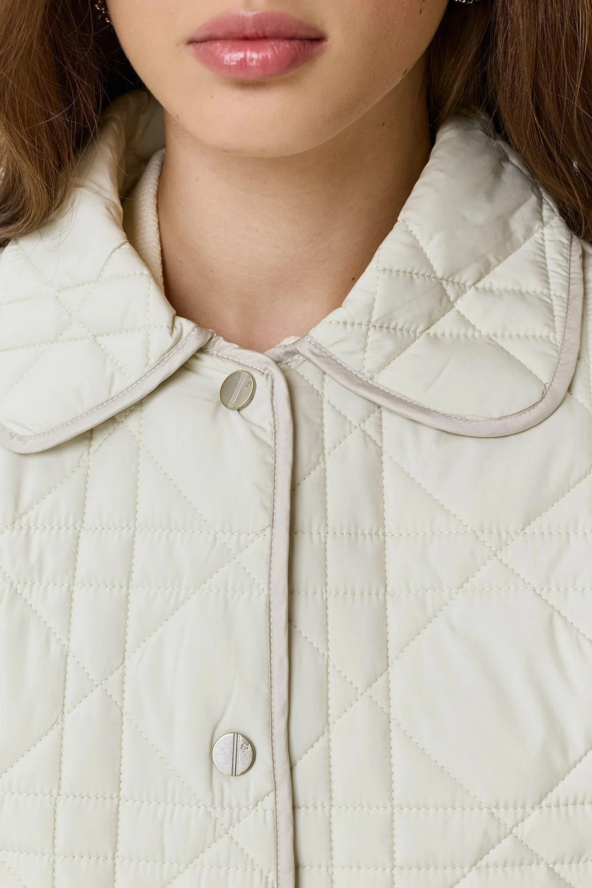 Укороченное стеганое пальто , 48