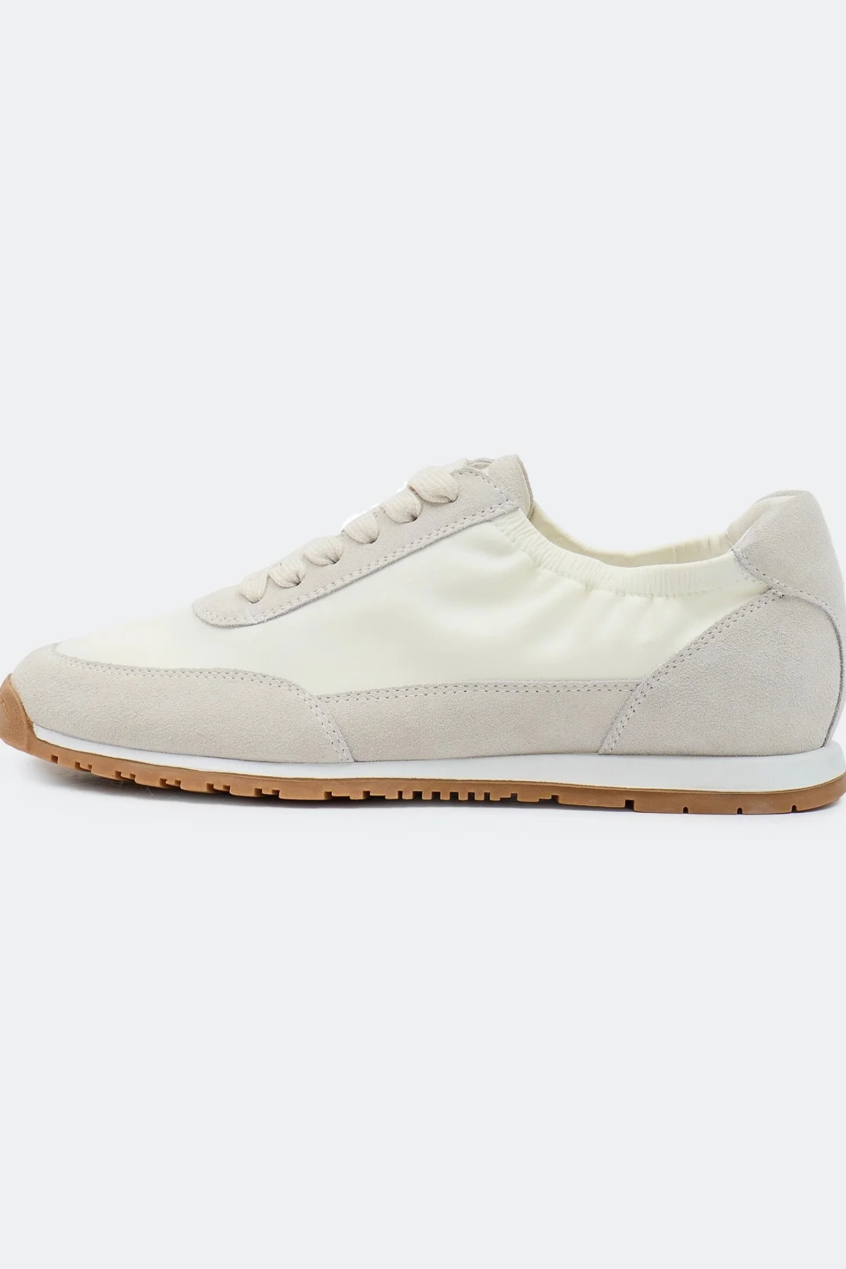 Кроссовки из замши с акцентной сборкой, 37