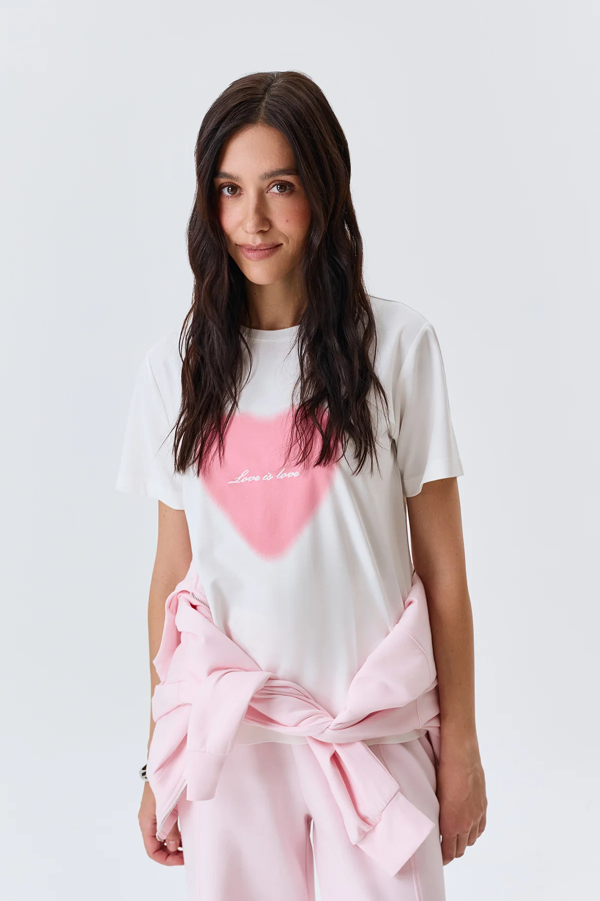 Футболка с принтом "сердце", 42