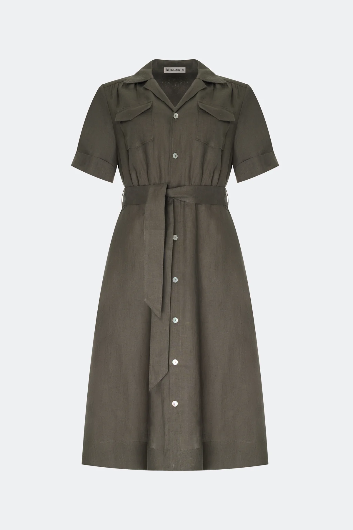 Платье-рубашка из 100% льна, 46