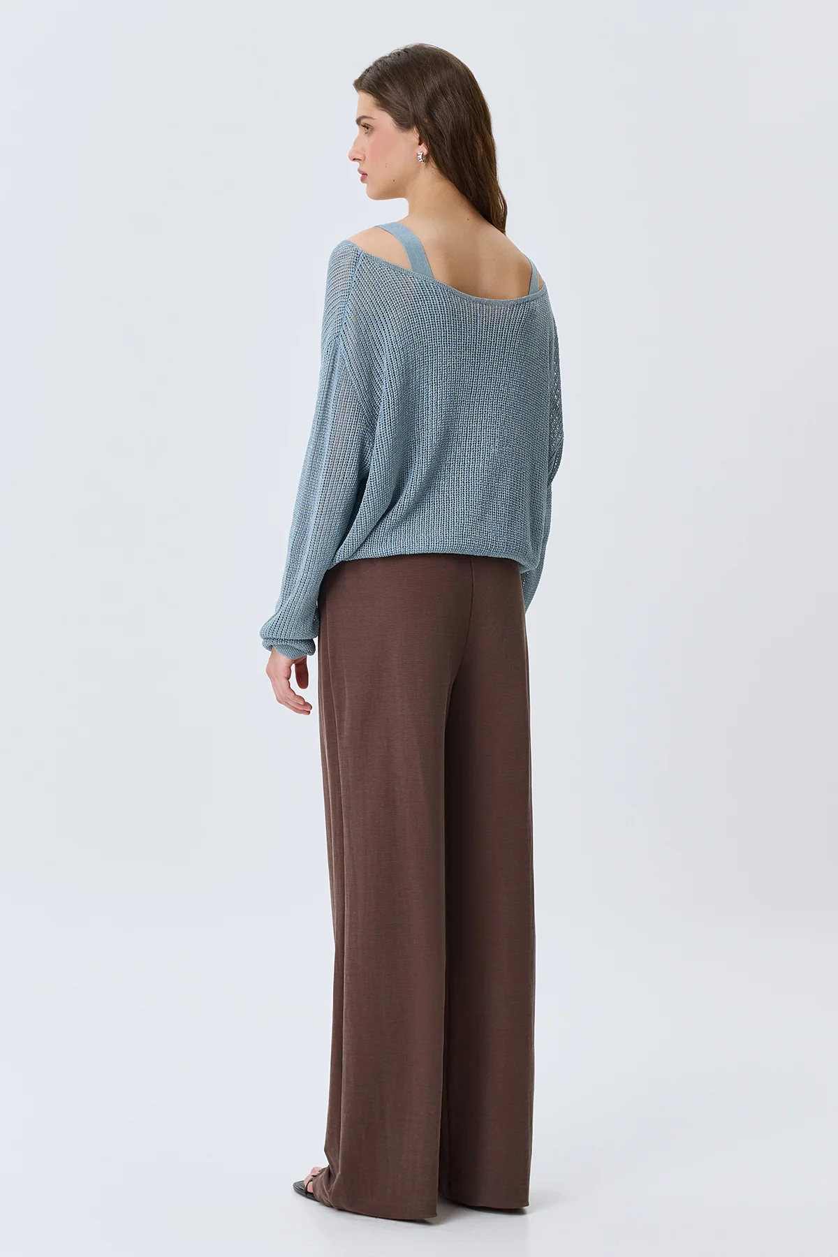 Прямые брюки из мягкого модала, 46