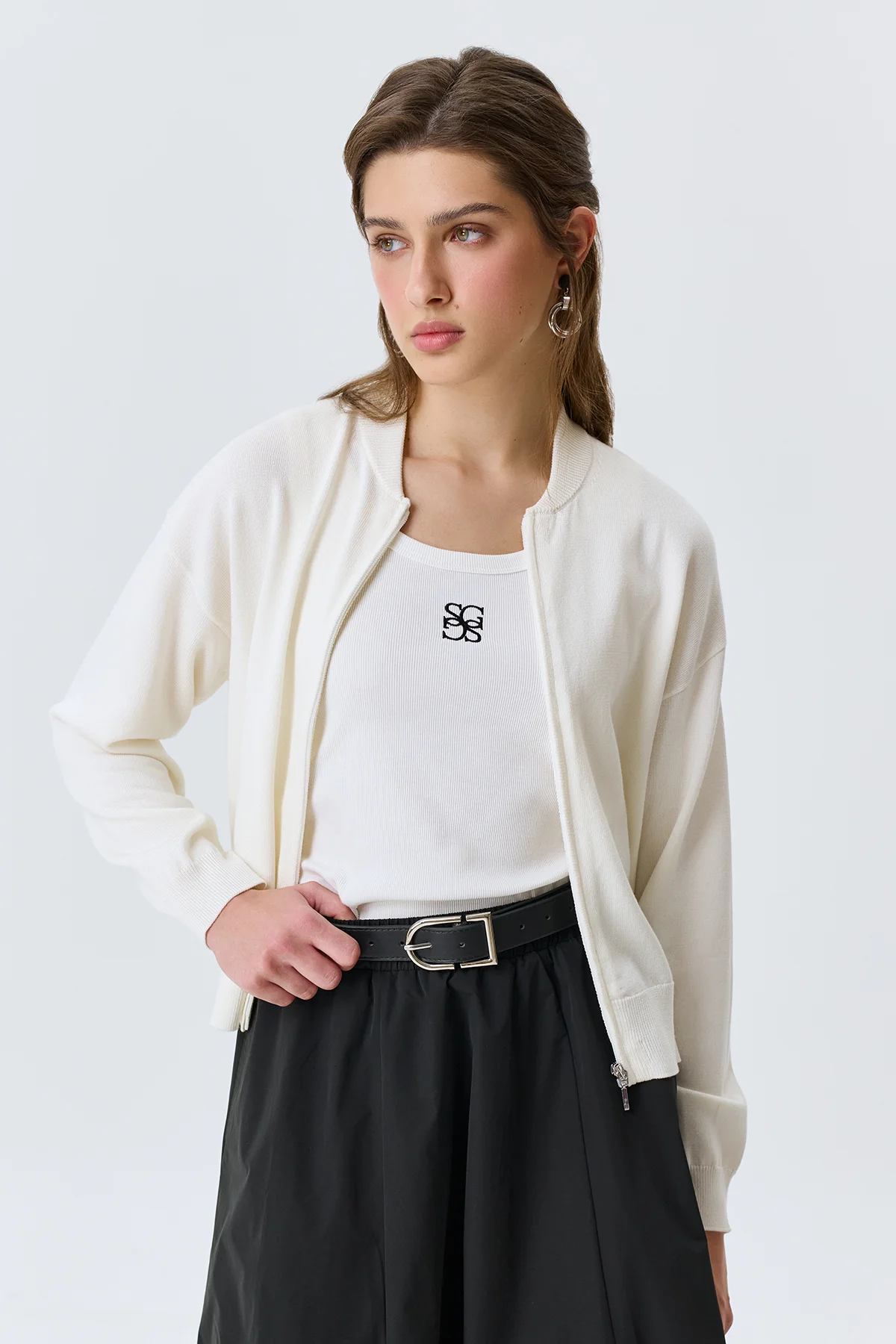 Базовый ремень с акцентной пряжкой, S