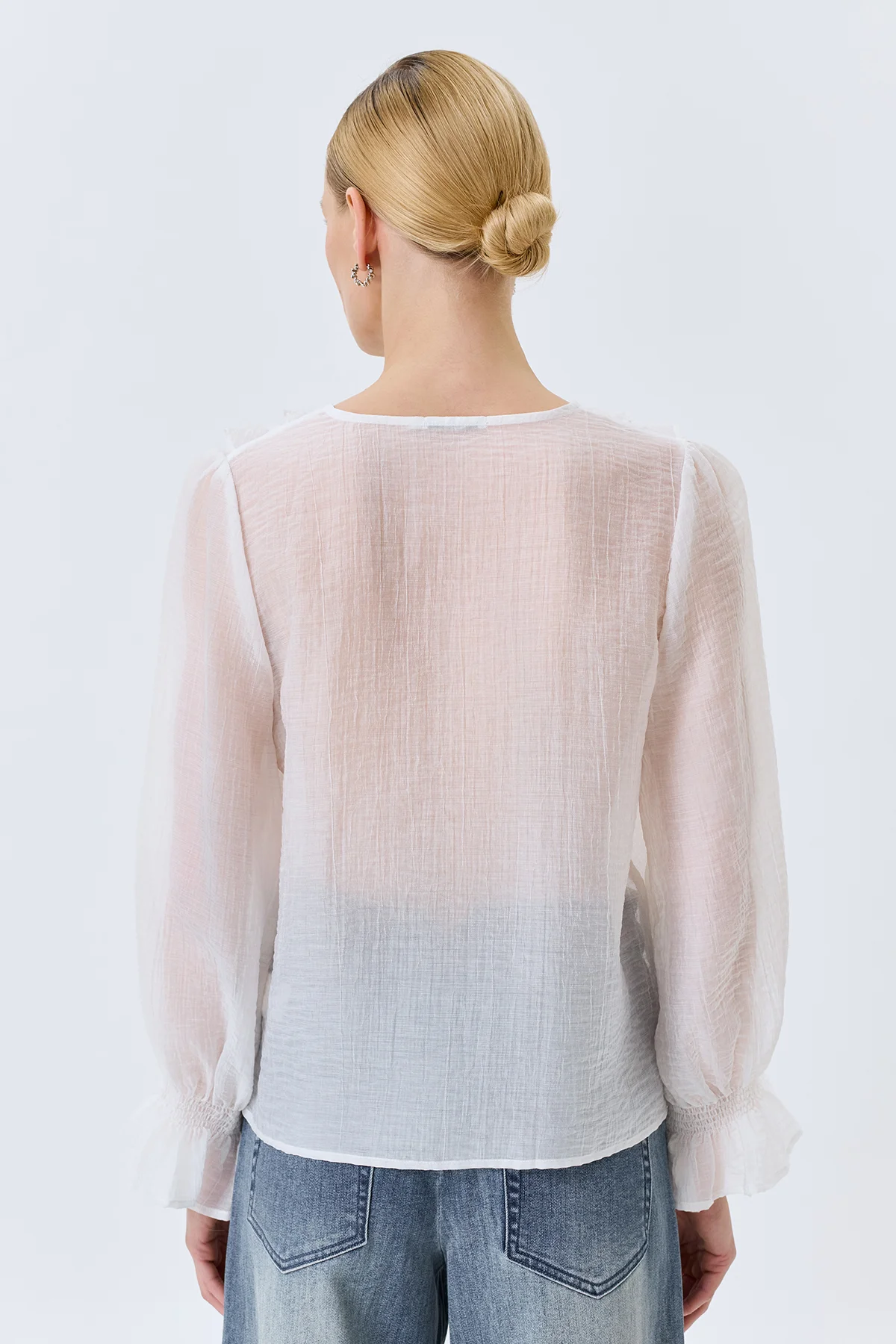 Романтичная блузка с воланами, 42