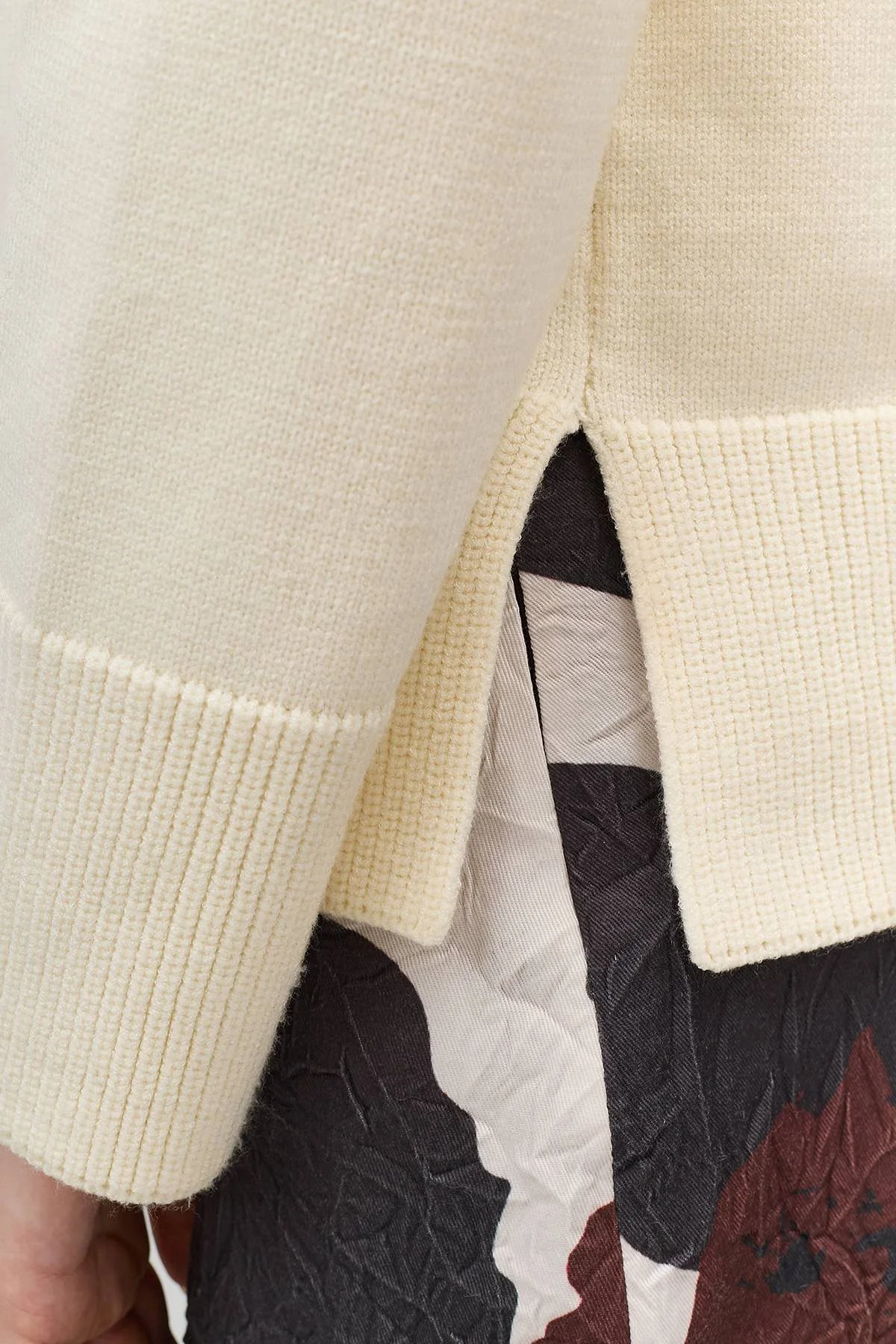 Лимитированная серия джемпер с воротником гольф и ремень, 52