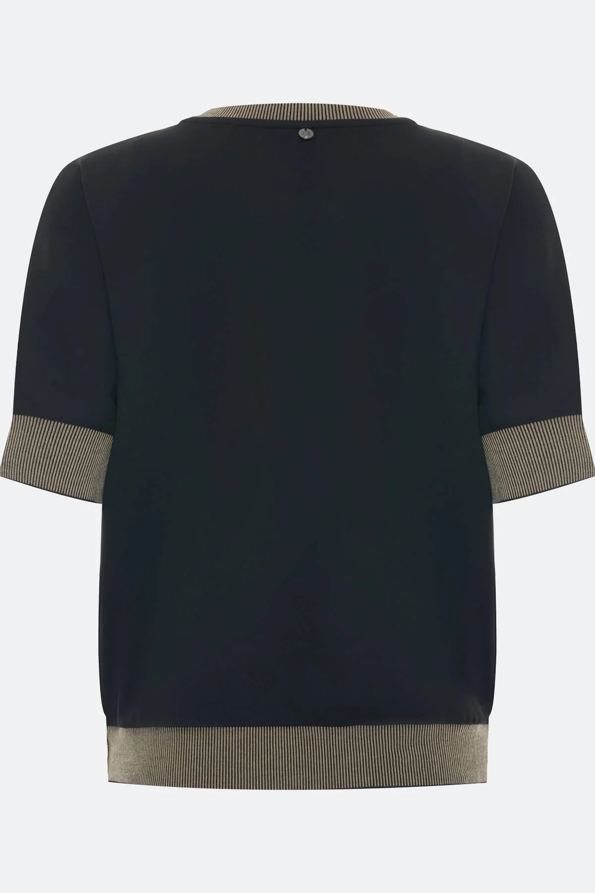 Трикотажный джемпер с контрастным рибом, 44