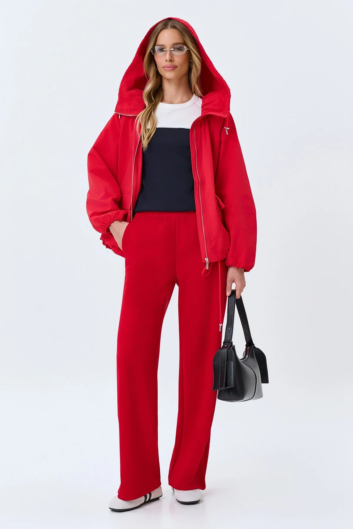 Комбинированная футболка с кокеткой, 42